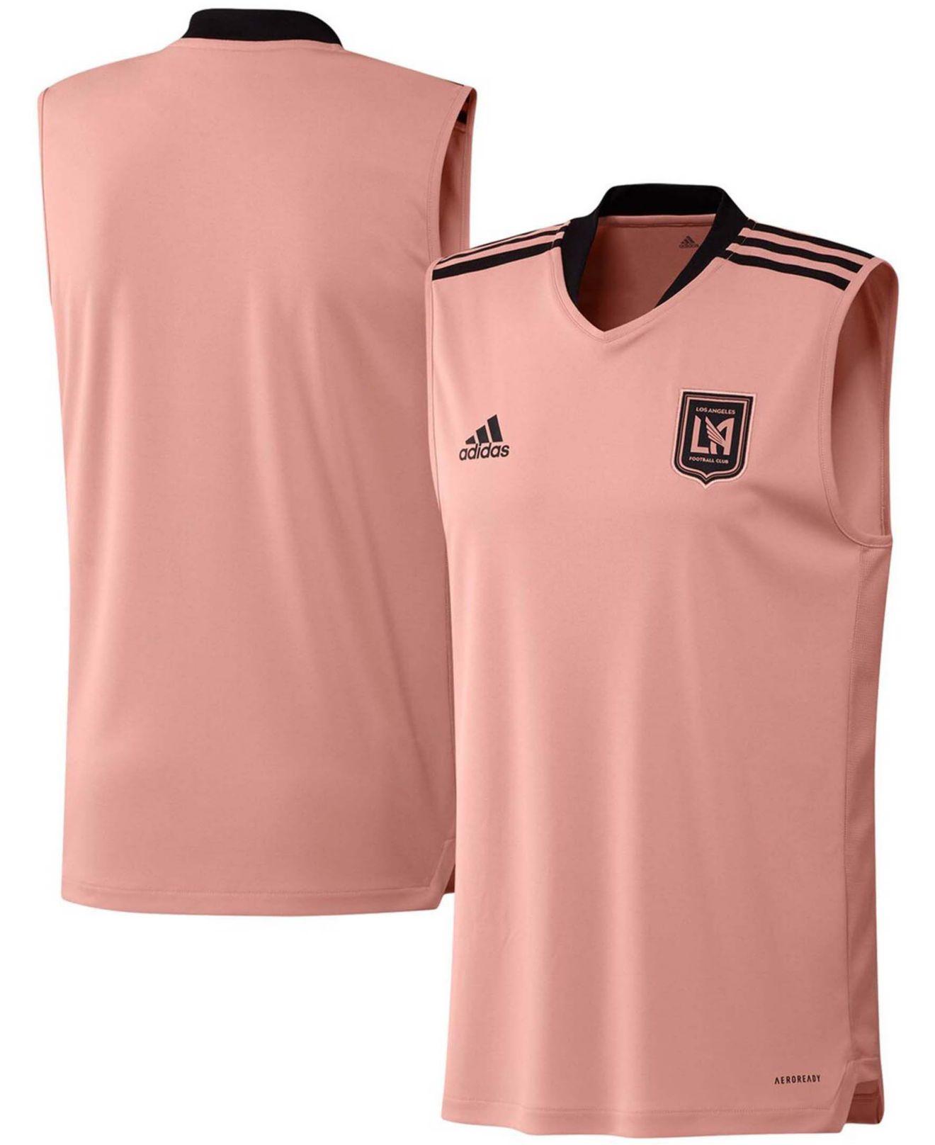 adidas Pink Lafc 2021 Sleeveless Training Jersey for Men
