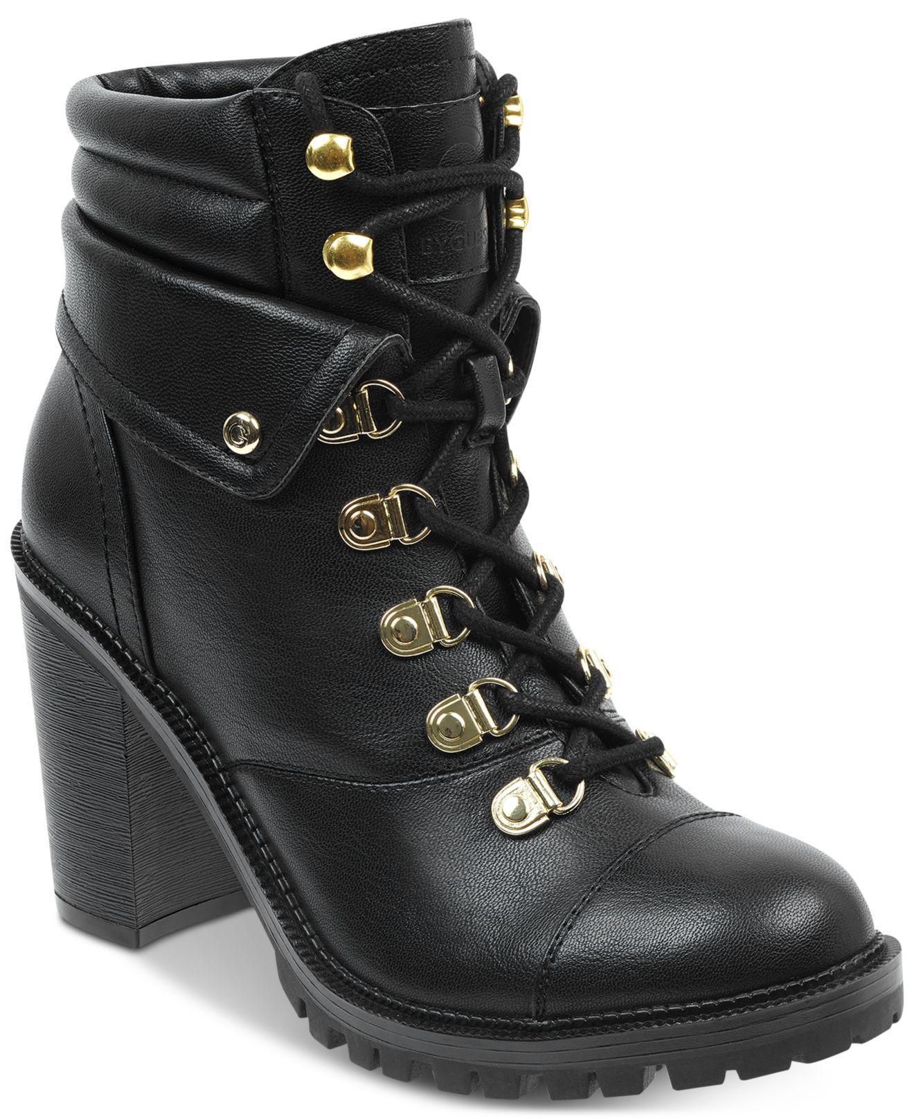 g by guess jollyn block heel booties