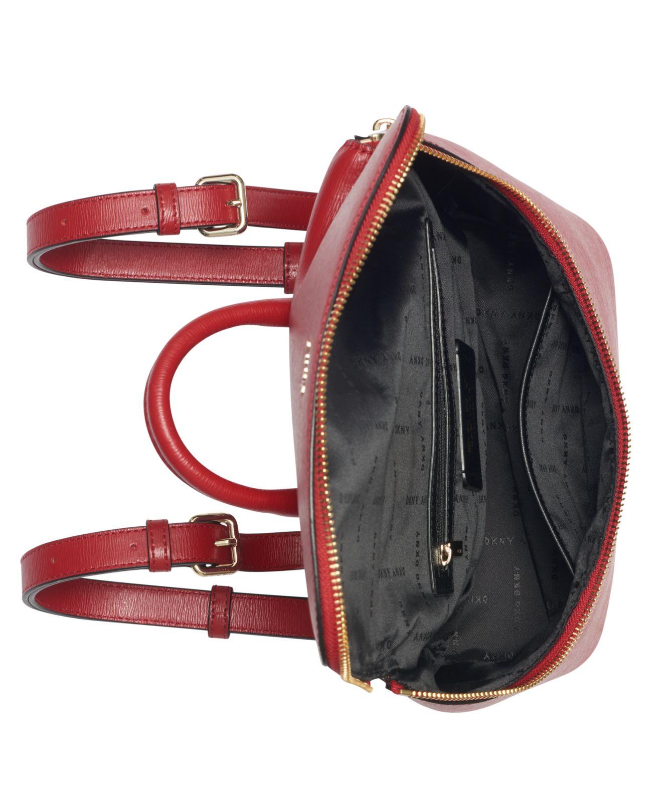dkny red backpack