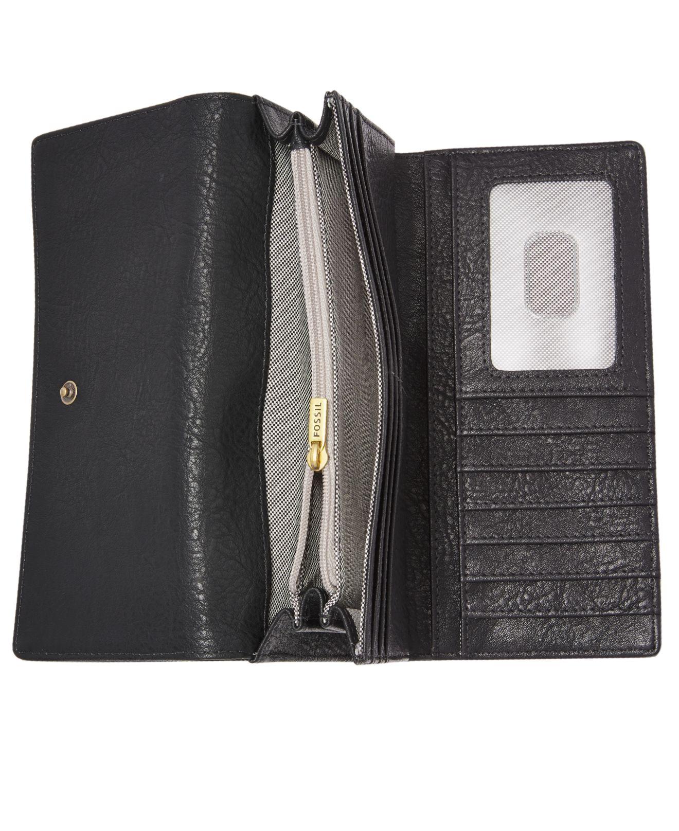 USA outlet shop online Faux Leather Clutch Wallet