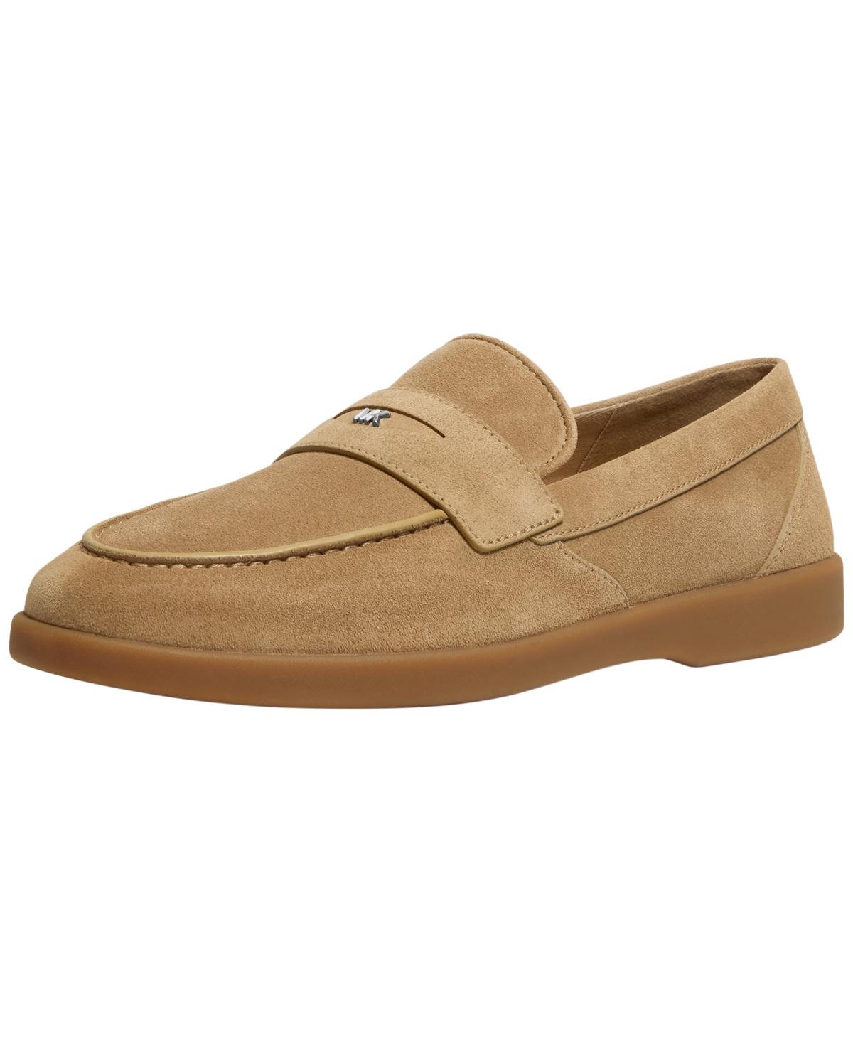 Michael Kors Men\'s Tan and Brown Logo Slip-Ons Michael Kors girls slip on beige and brown | Mercari main image 3