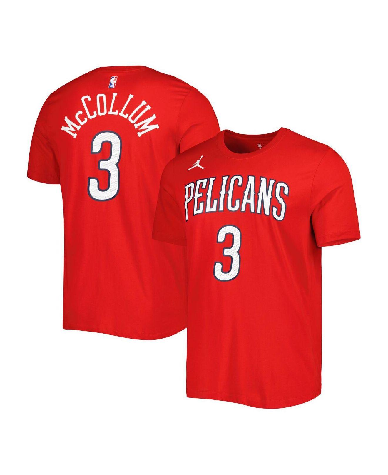 Nike Brand C.j. Mccollum Red New Orleans Pelicans 2022/23 Statement Edition  Name And Number T-shirt for Men | Lyst