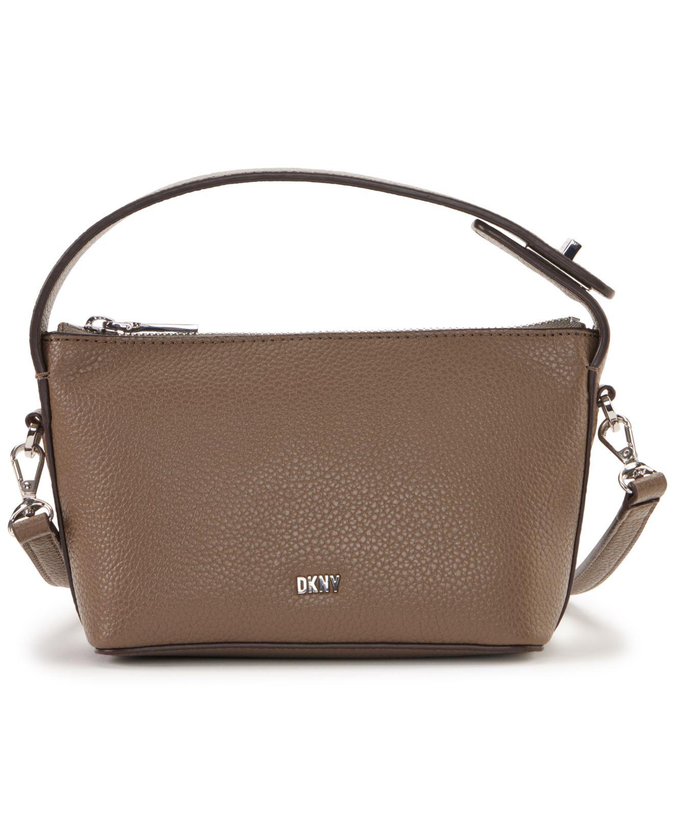 DKNY Tania Top Zip Crossbody in Brown Lyst