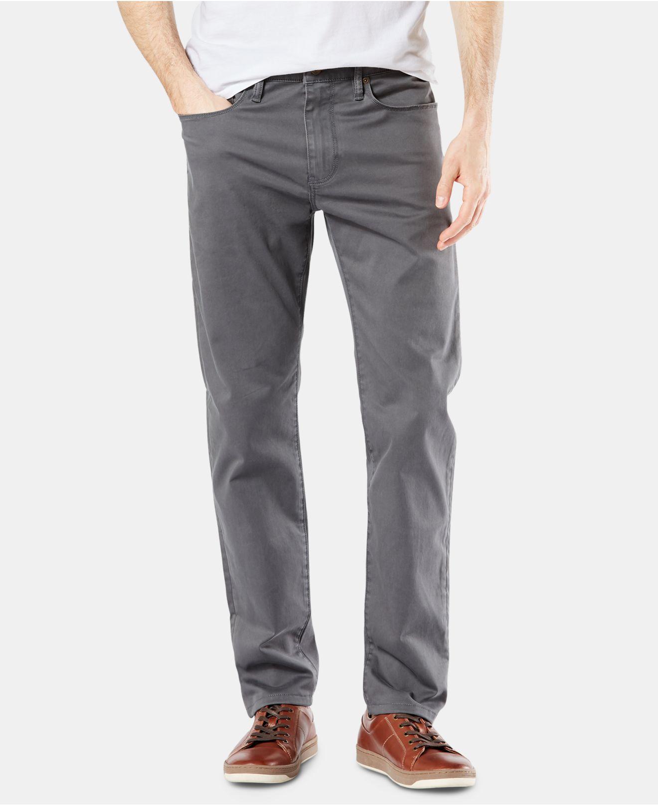 Dockers Jean-cut Supreme Flex Slim Fit Pants, Created For Macy's in ...