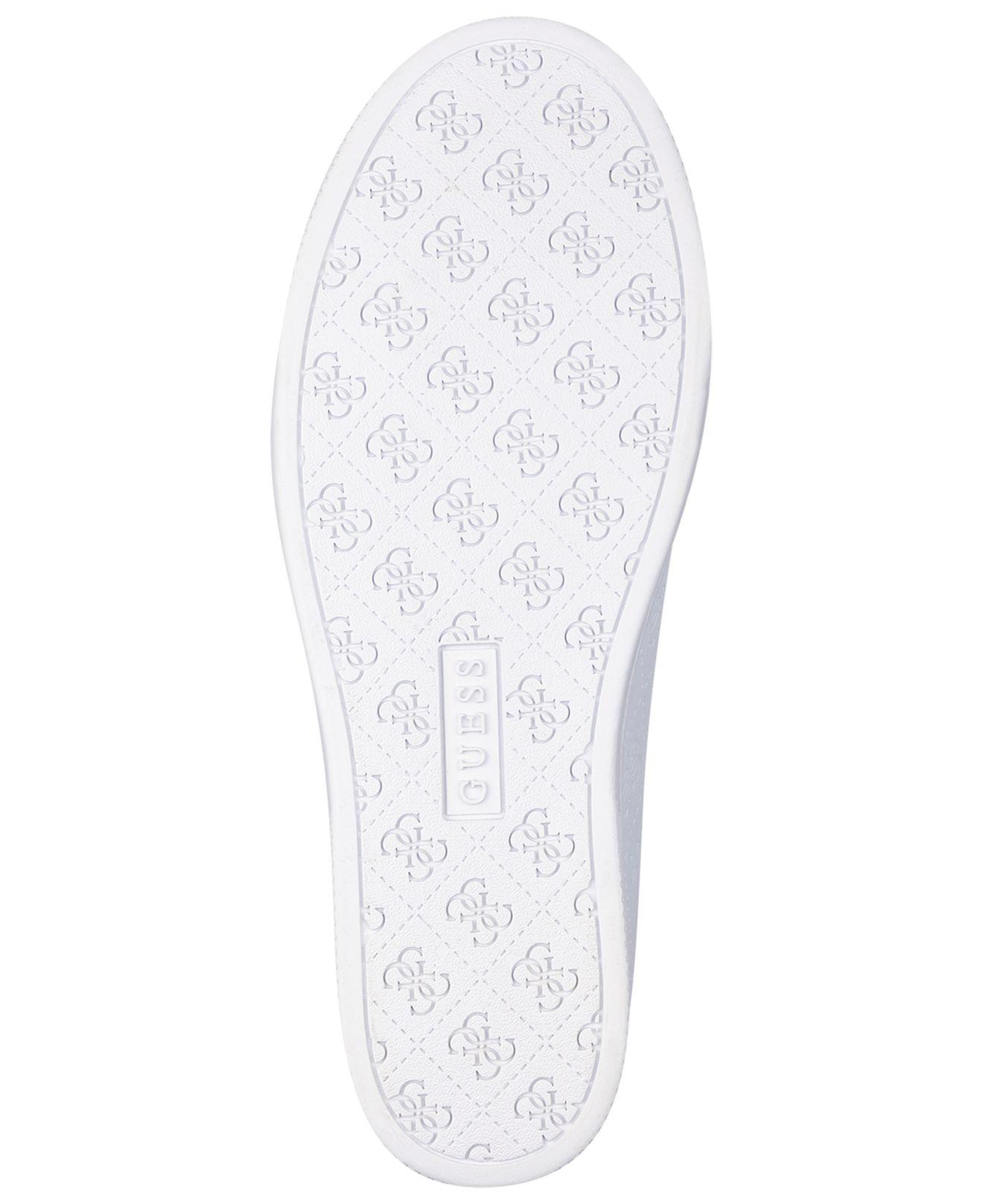 Guess Flowurs Wedge Sneakers in White | Lyst
