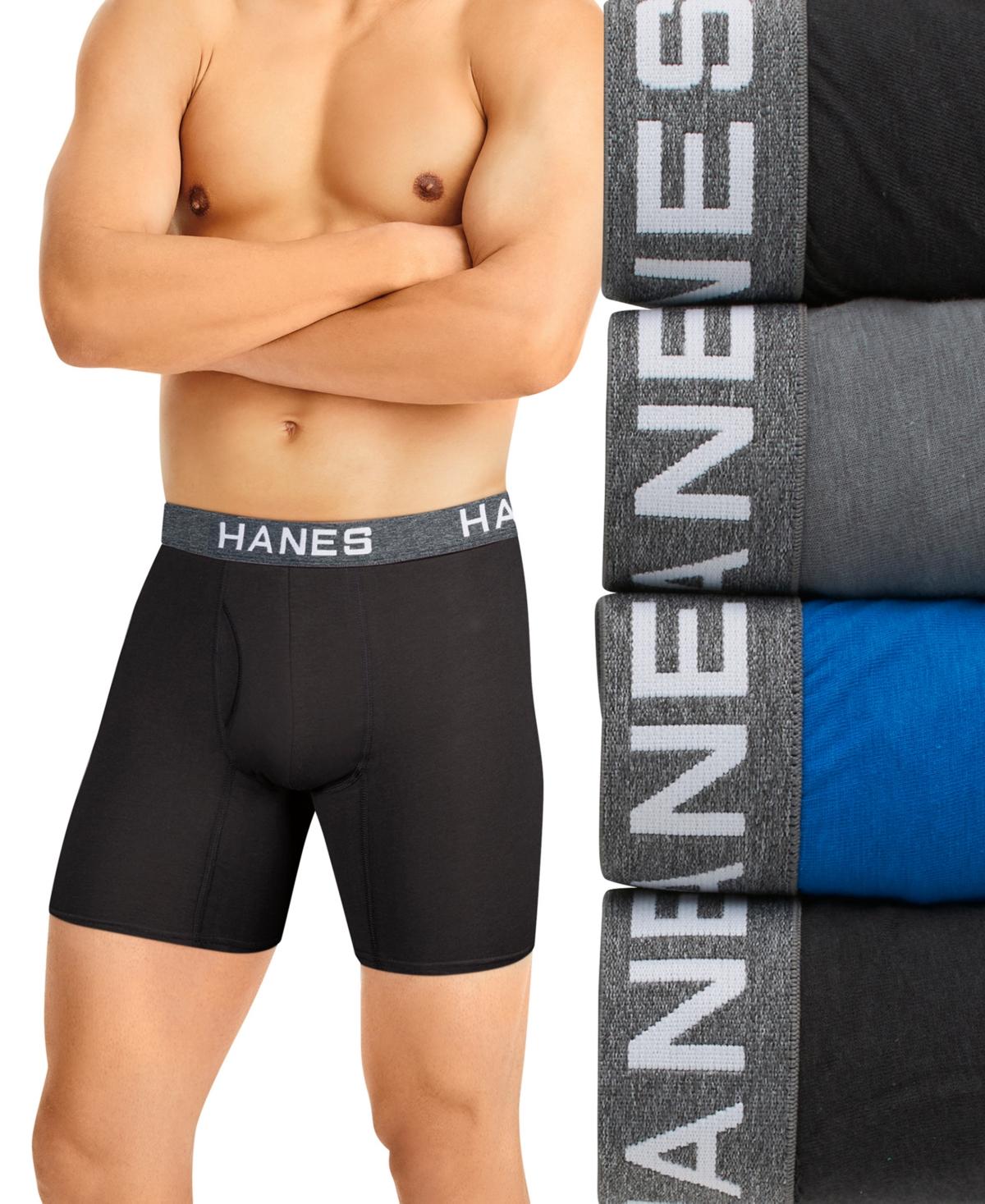 Hanes Men Hanes Boxer Briefs, Cool Dri Moisture-Wicking Underwear