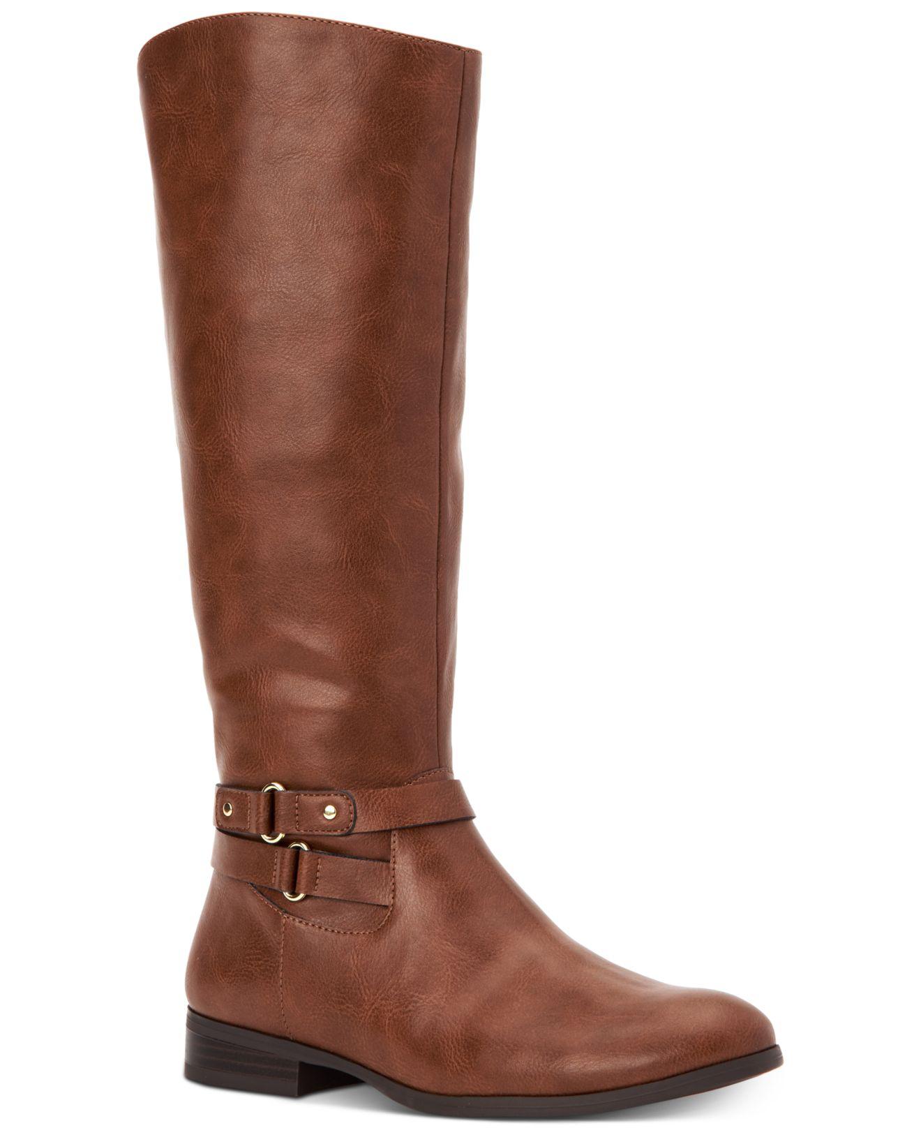 Style & Co. Kindell Riding Boots, Created For Macy's in Brown - Lyst