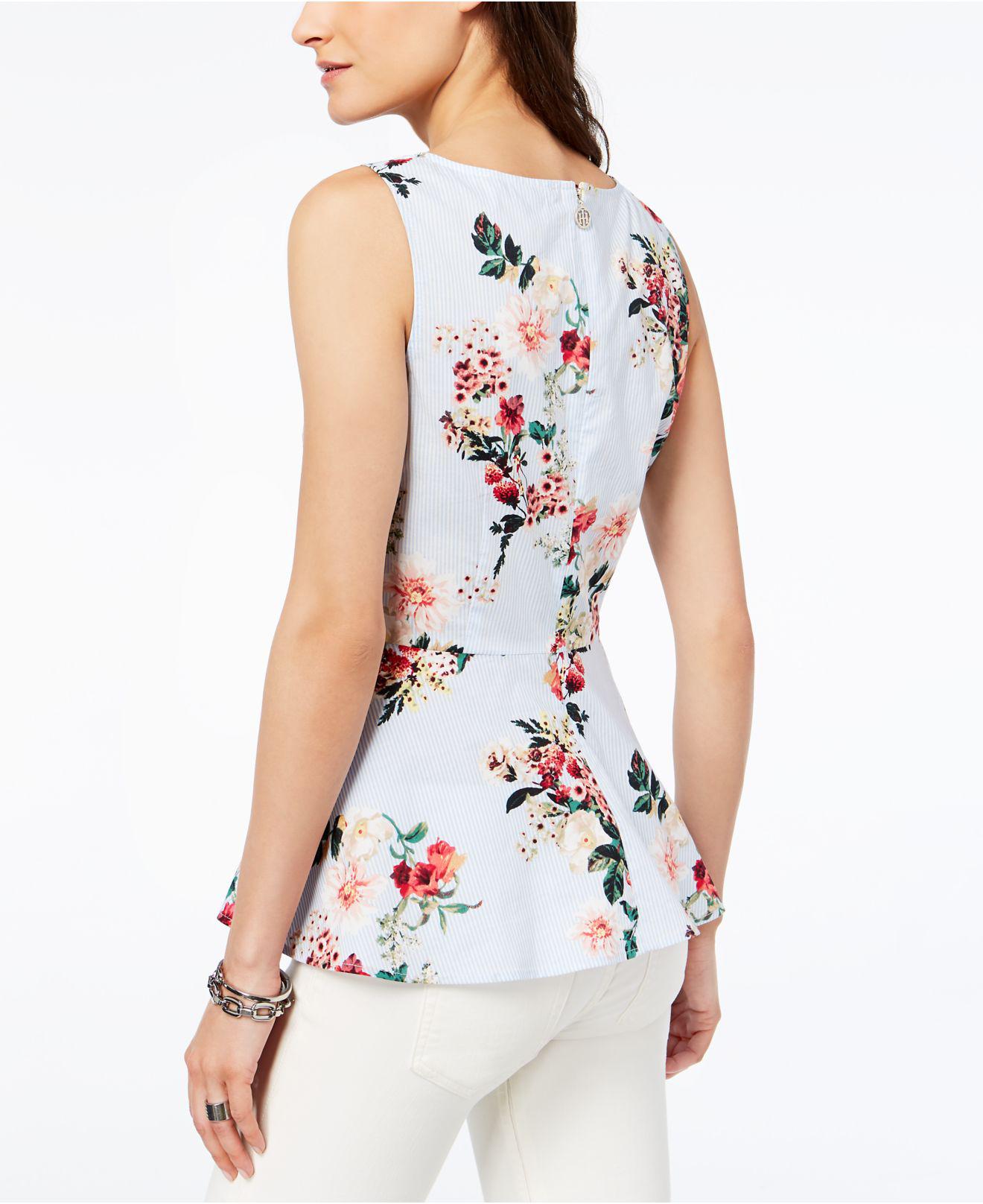 tommy hilfiger floral top