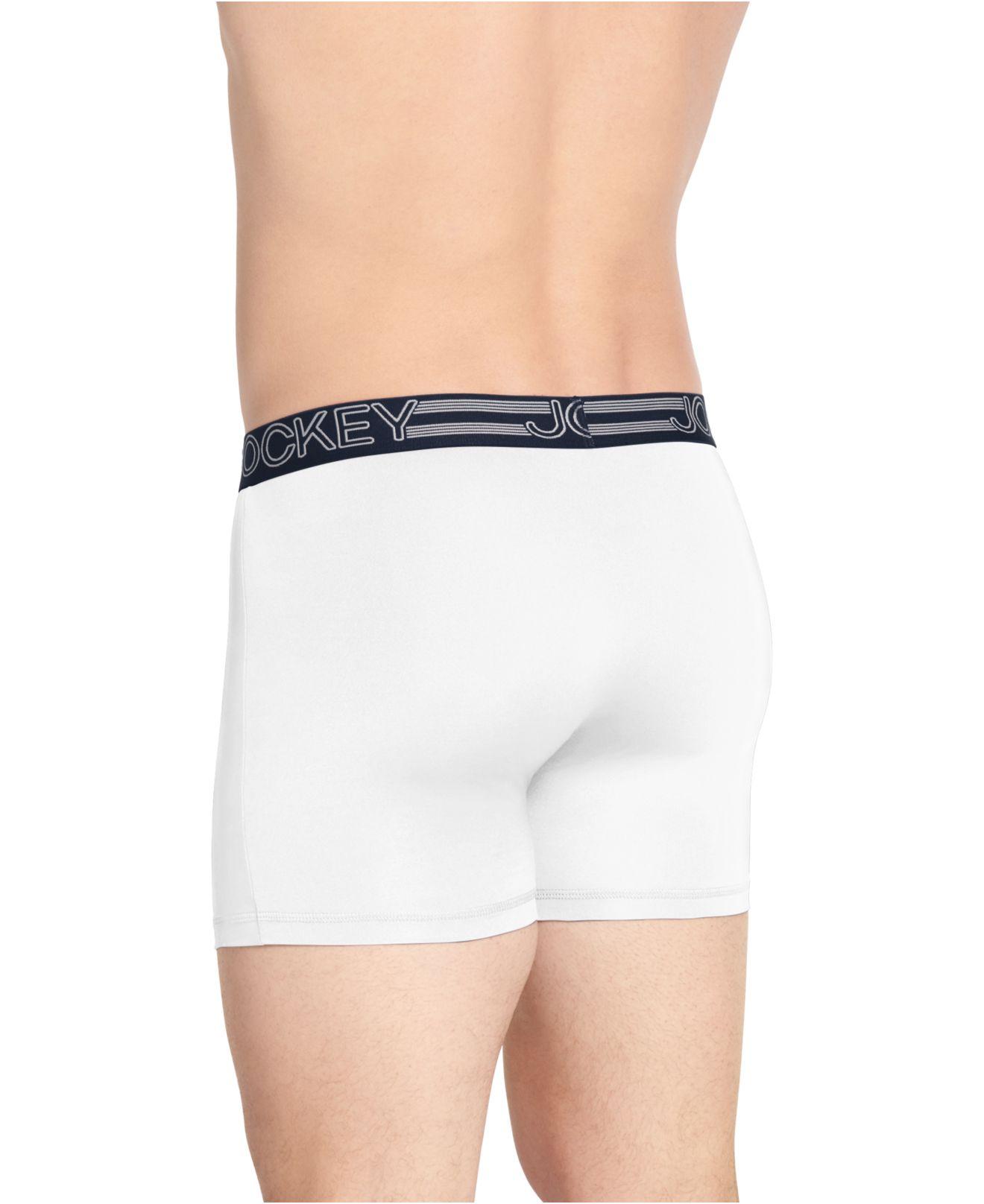 Jockey Synthetic 3pack Active Microfiber Boxer Briefs in Green for Men