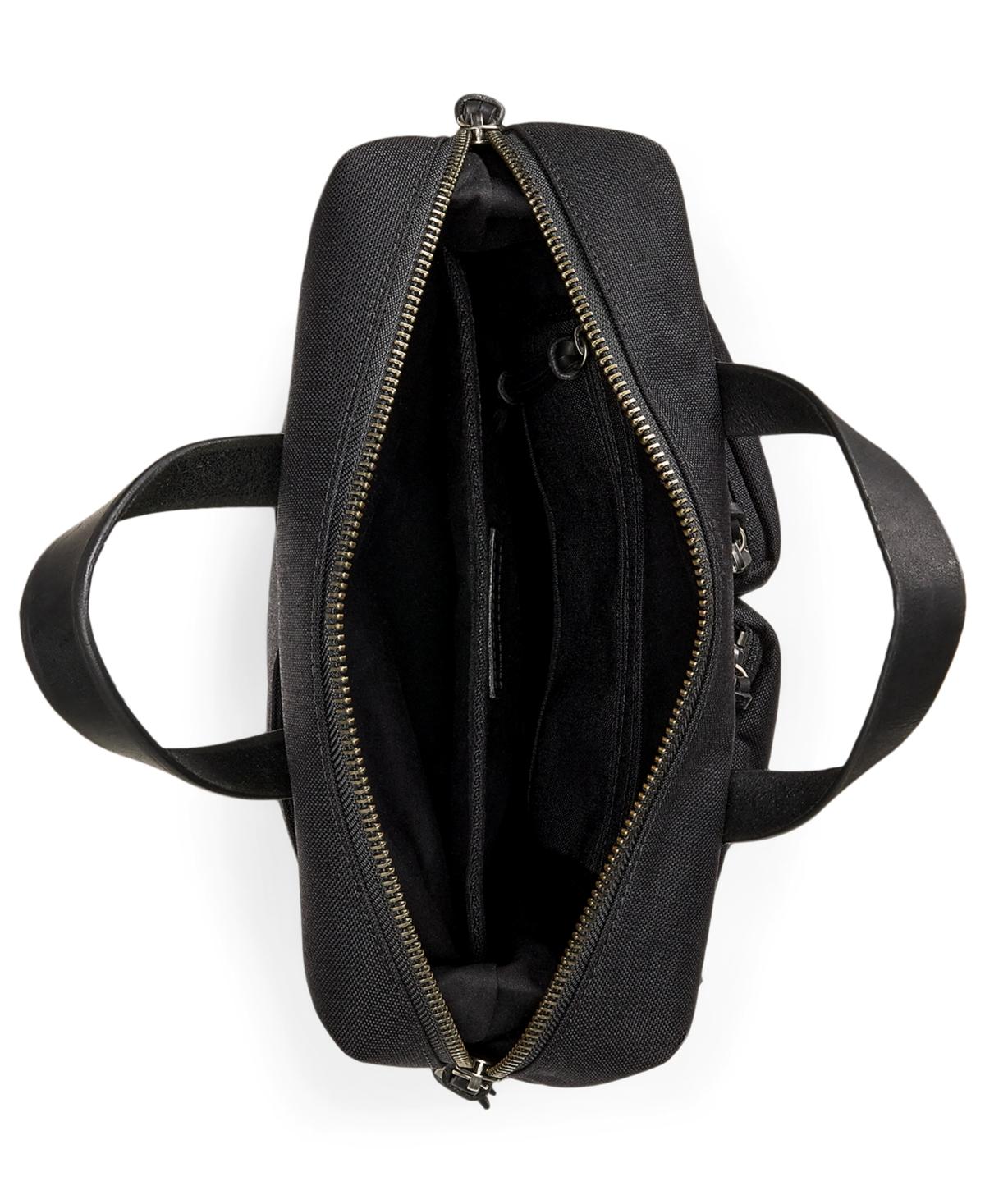 Polo Ralph Lauren Convertible Canvas Tote Backpack in Black 