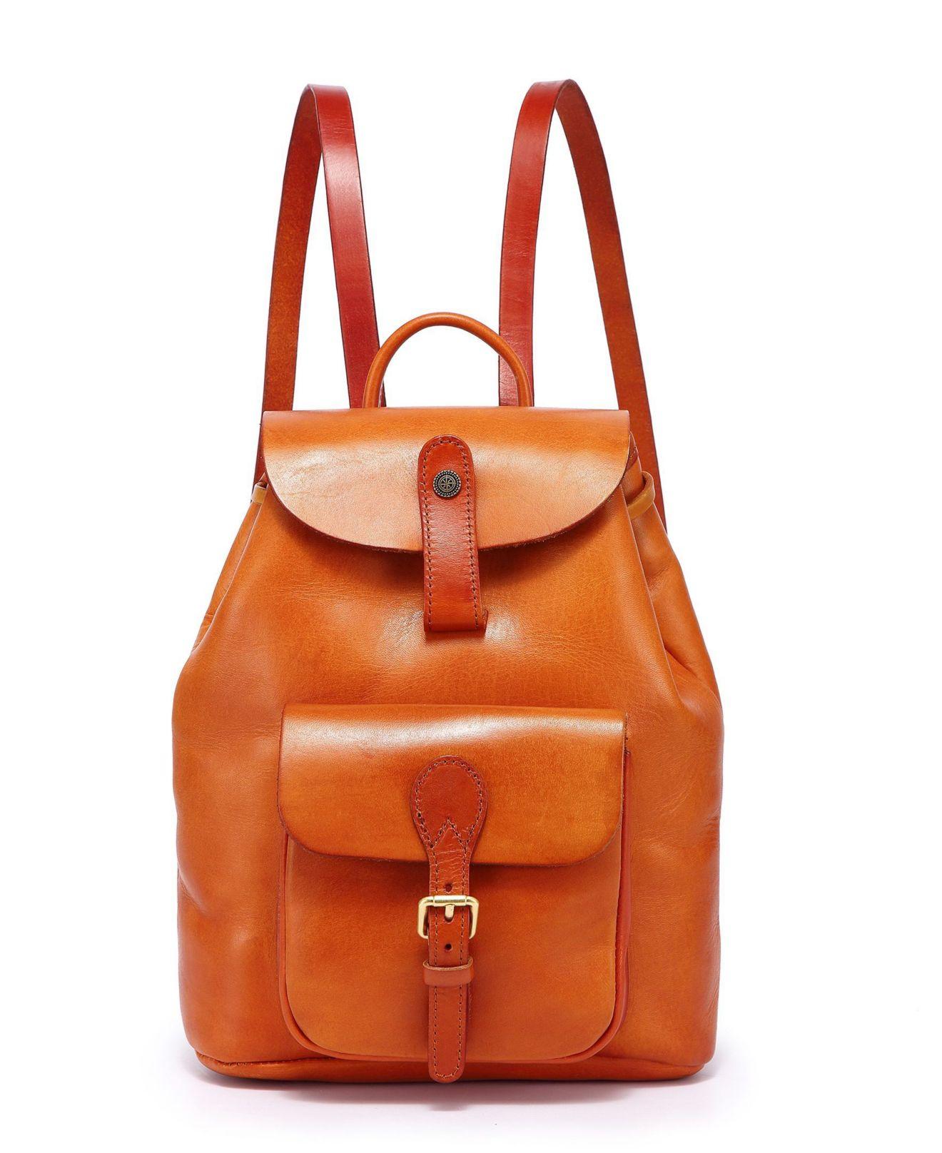 Old Trend Genuine Leather Isla Backpack in Orange Lyst