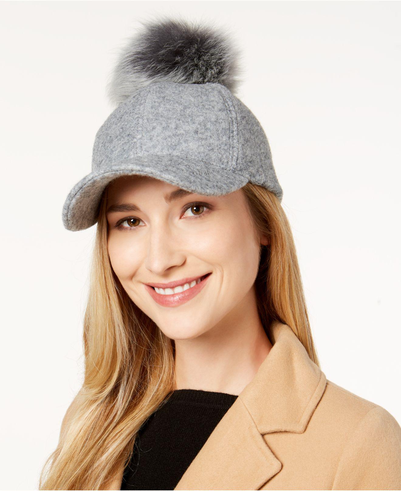 ugg beanie with fur pom