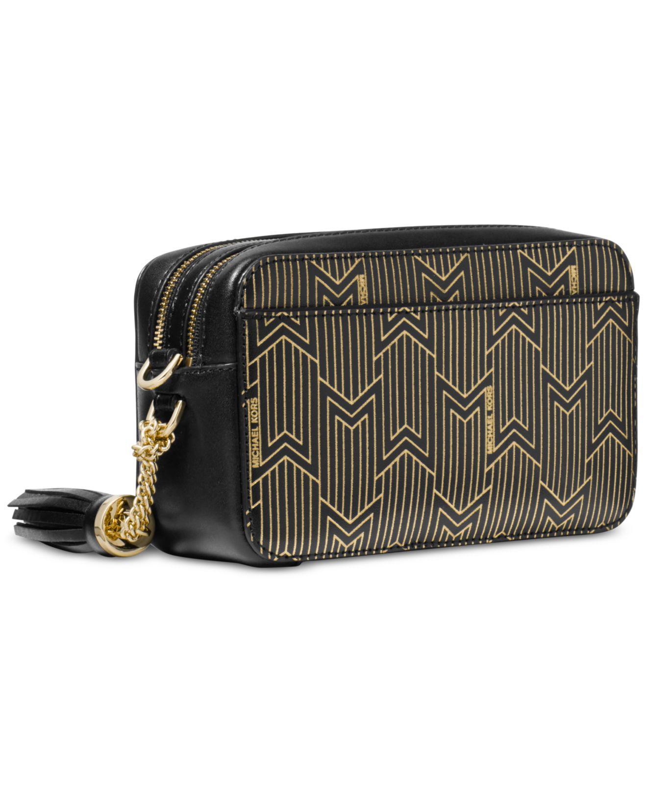 michael michael kors metallic deco small camera bag