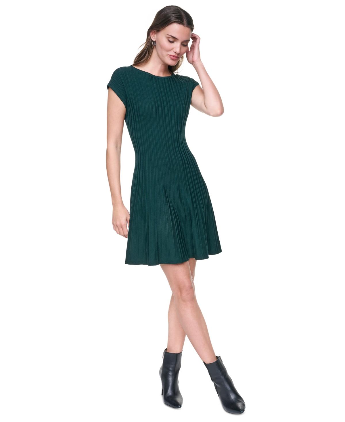 dkny green pleated dress Dresses for Women JL-RAGIA-BLEU