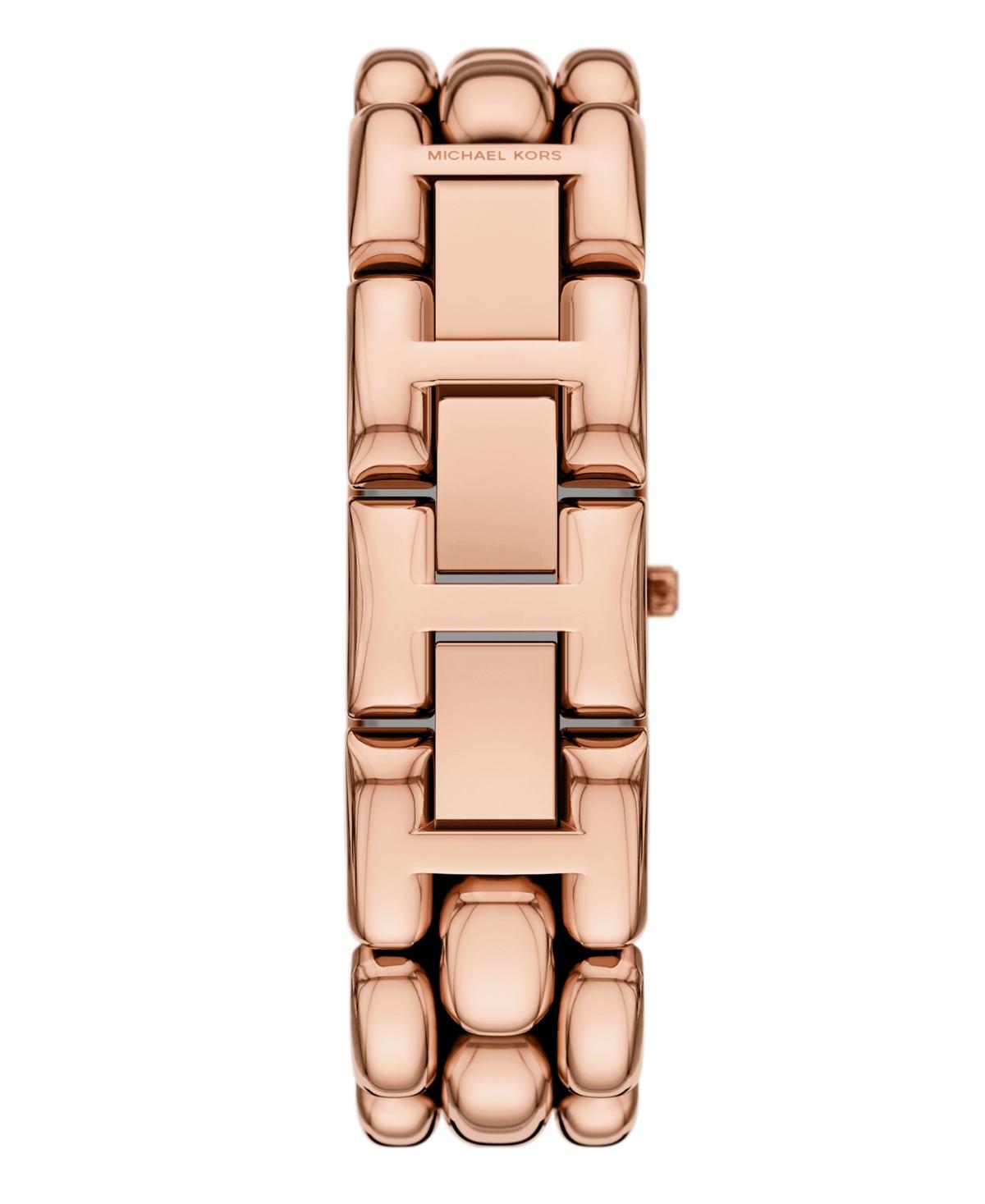Michael Kors Â Hally Two-hand Rose Gold-tone Stainless Steel Watch