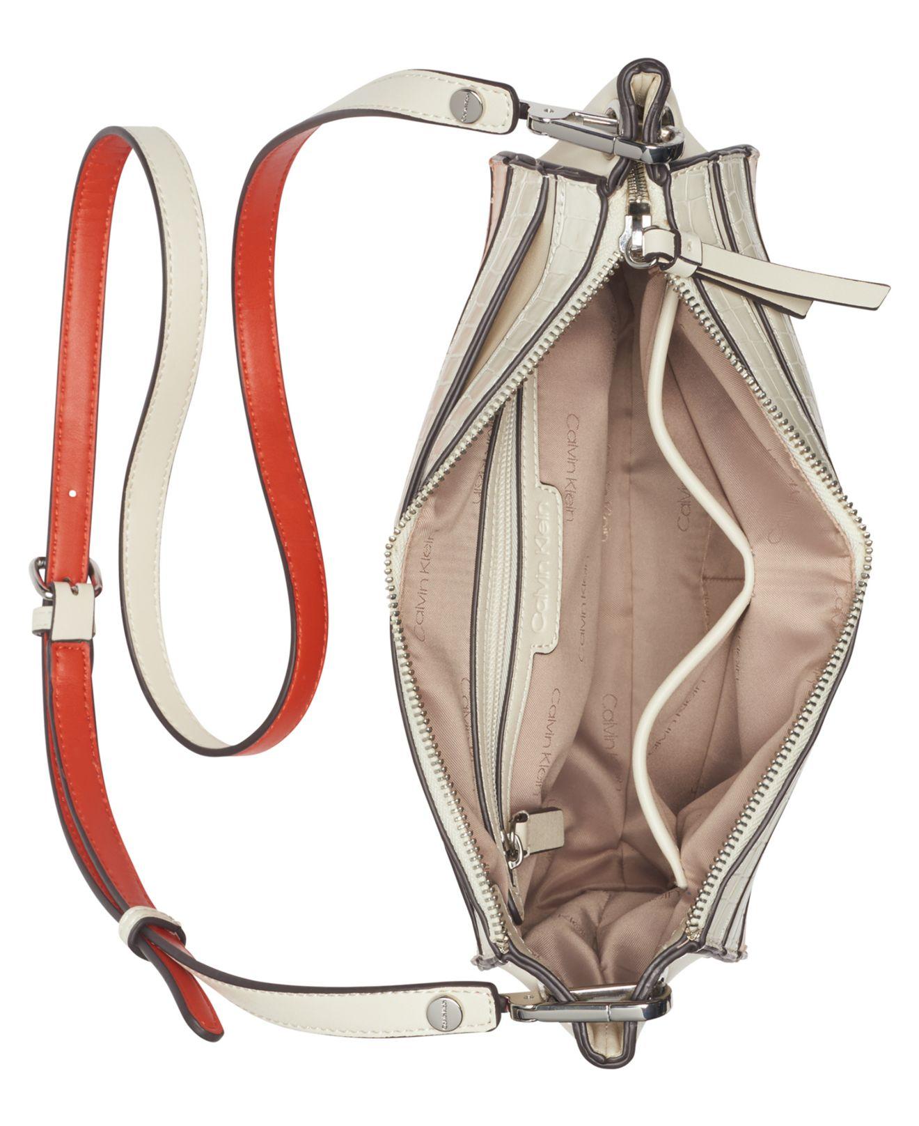 Calvin Klein Garnet Top Zipper Crossbody Bag