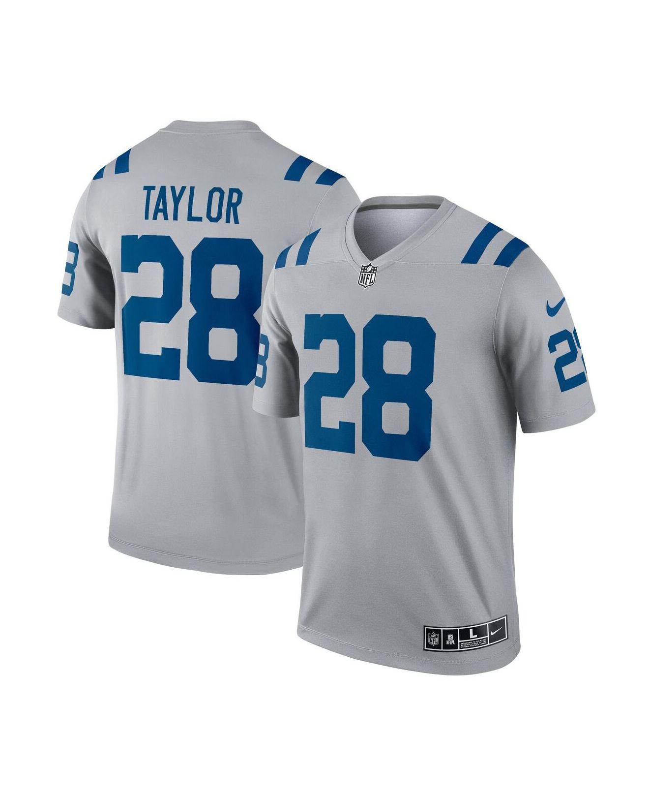Nike Jonathan Taylor Gray Indianapolis Colts Inverted Legend Jersey in