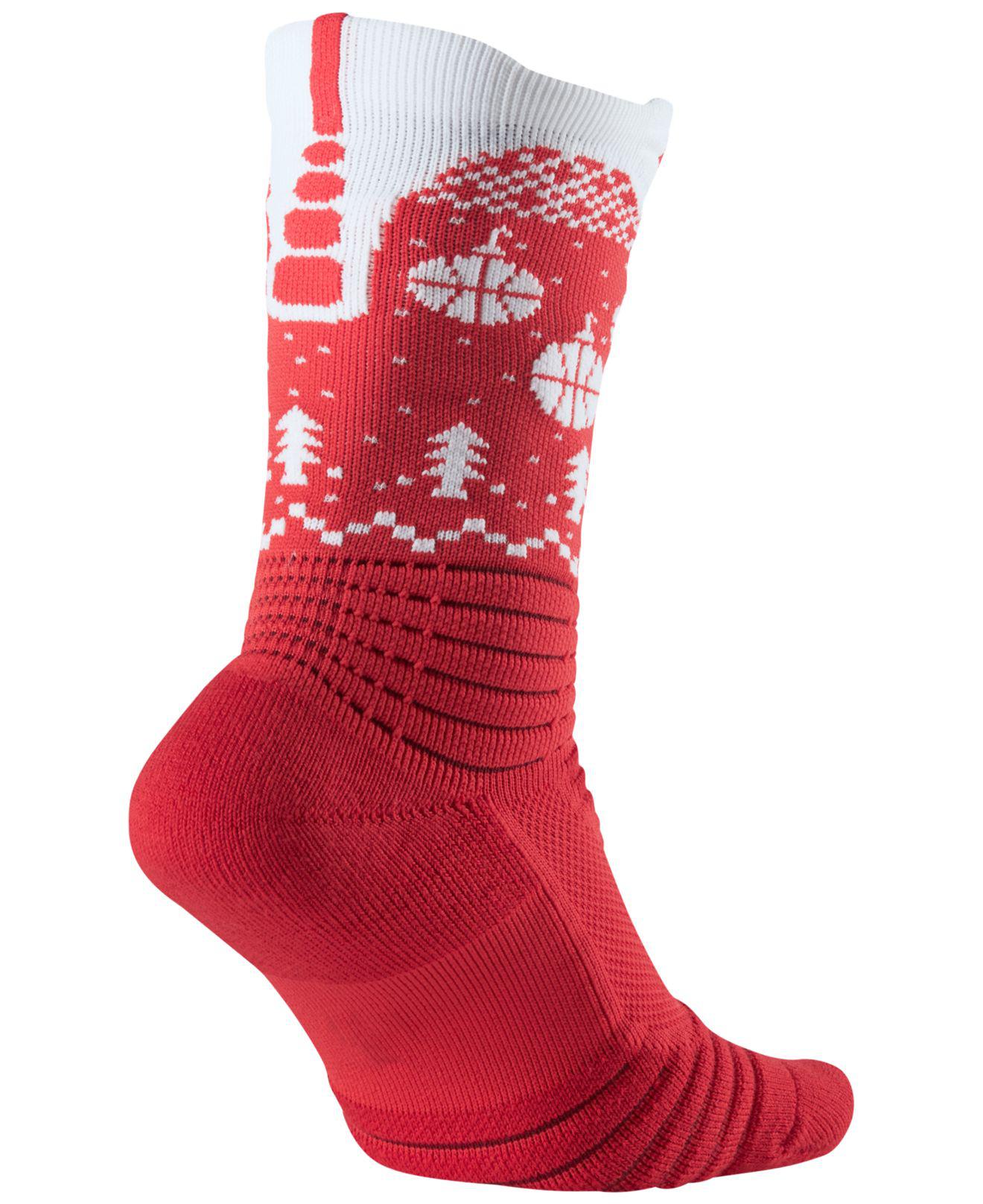 nike elite christmas socks
