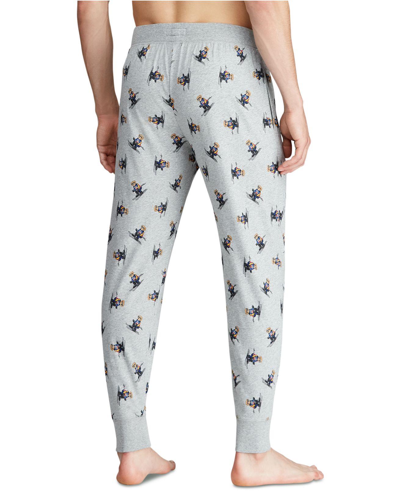 Polo Ralph Lauren Ski Bear Pajama Joggers, Created For Macy's in Gray for  Men | Lyst