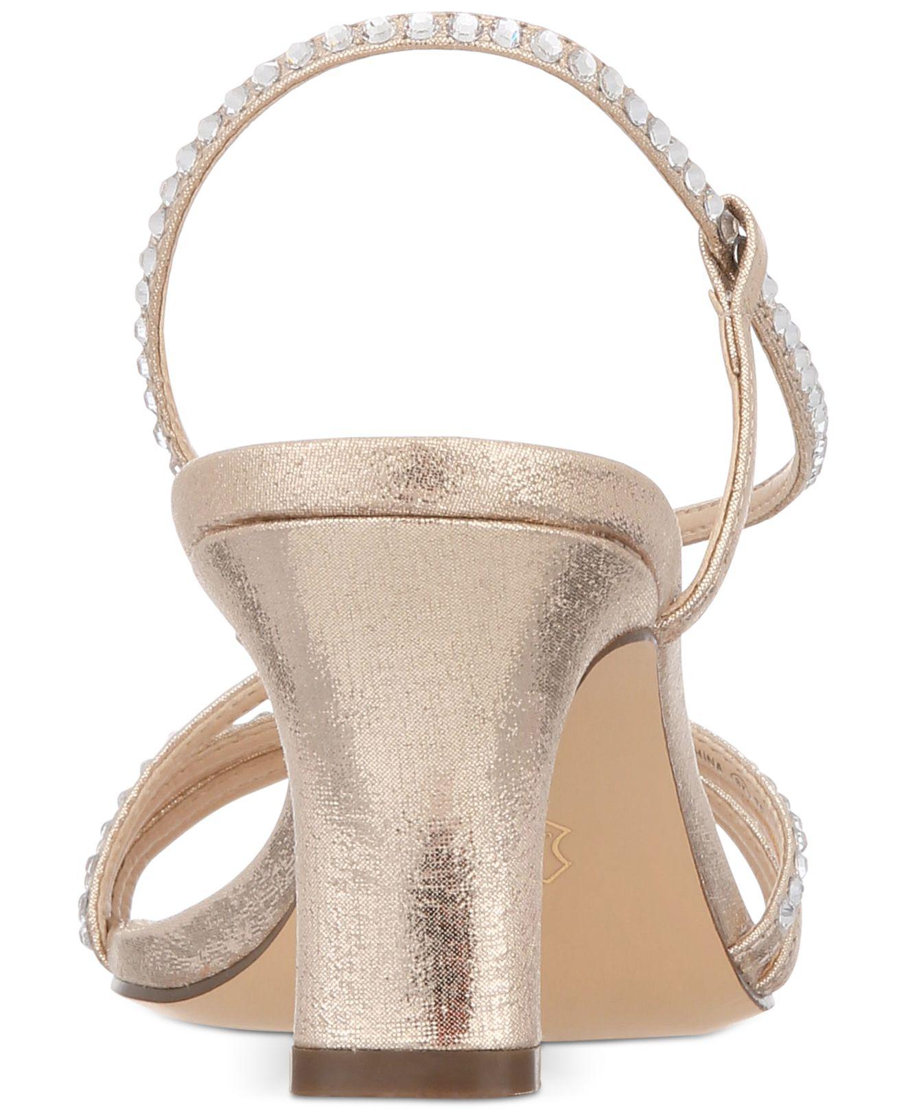 nina gerri evening sandals taupe