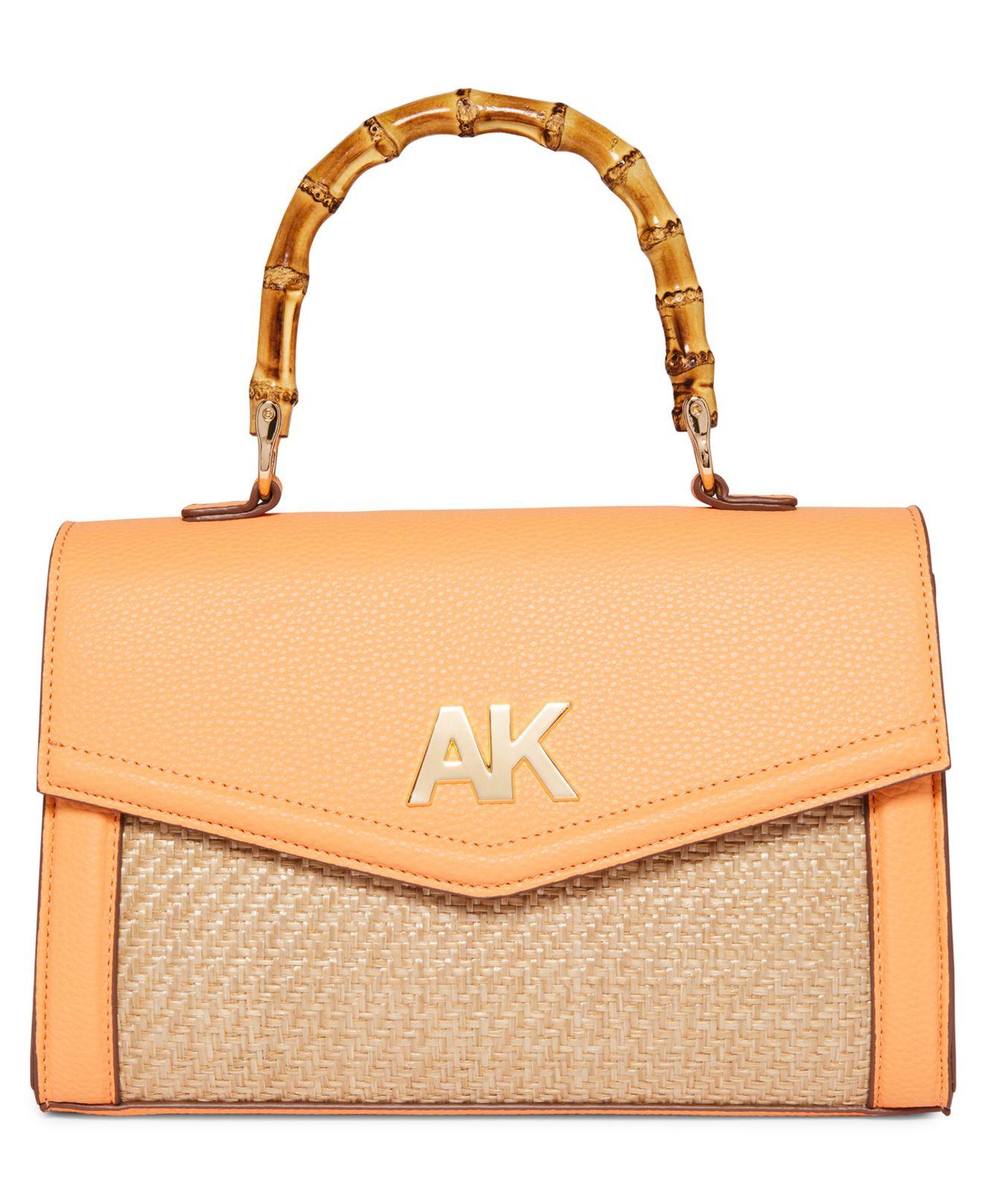 Anne Klein Bamboo Top Handle Satchel in Natural Lyst