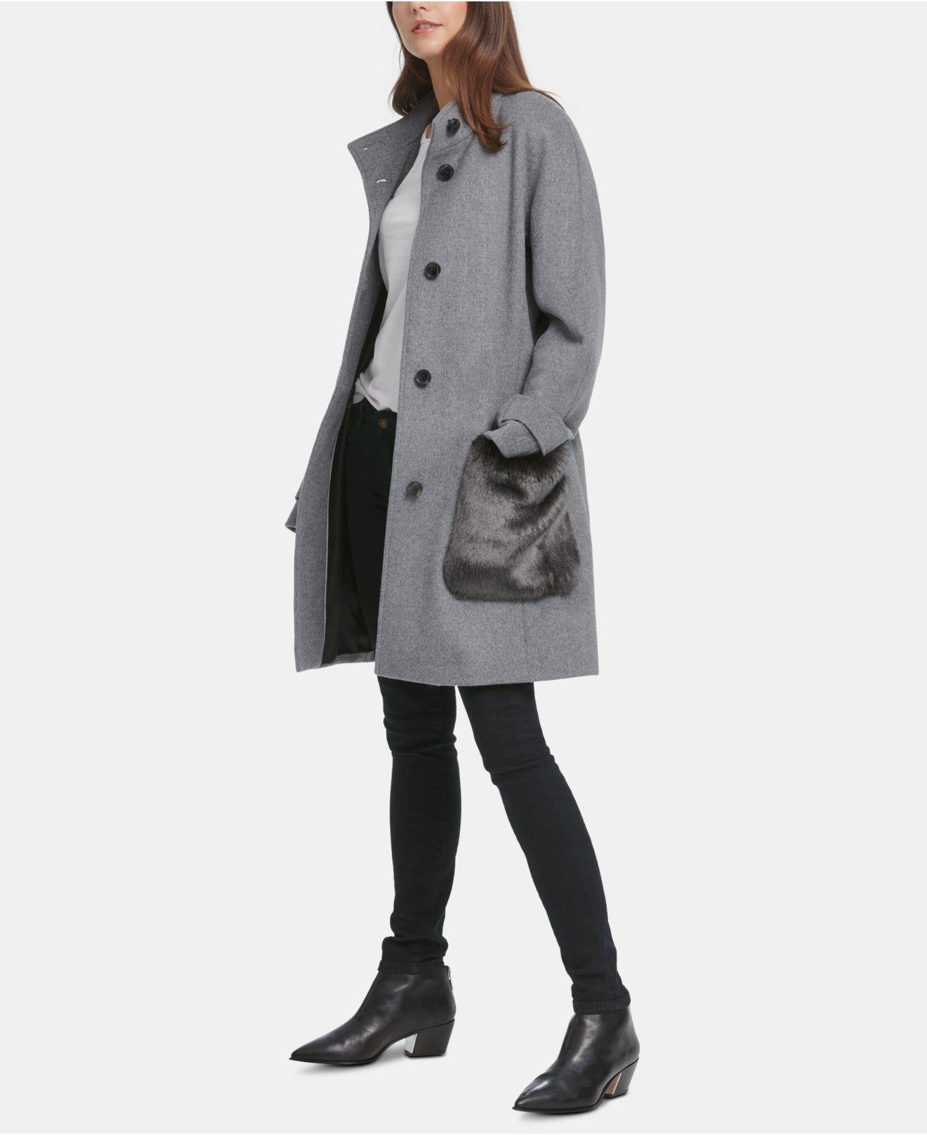 dkny walker coat