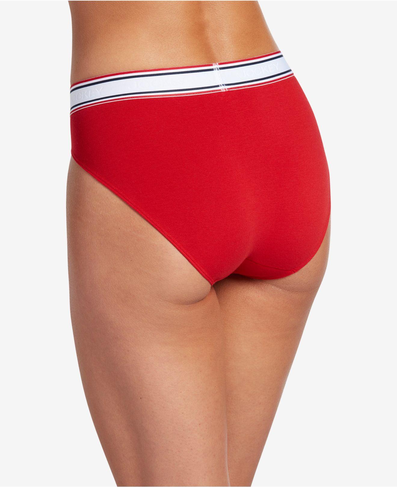 Jockey Retro Stripe Hi-cut Panty Underwear 2254, First At Macy's, Also  Available In Extended Sizes in Red | Lyst