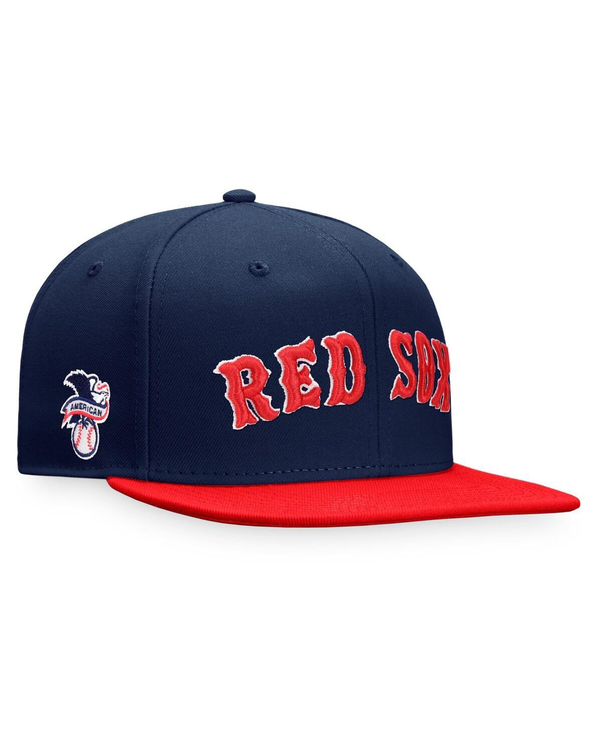 Men's Fanatics Branded Navy/Red Boston Red Sox Wordmark Cuffed Knit Hat