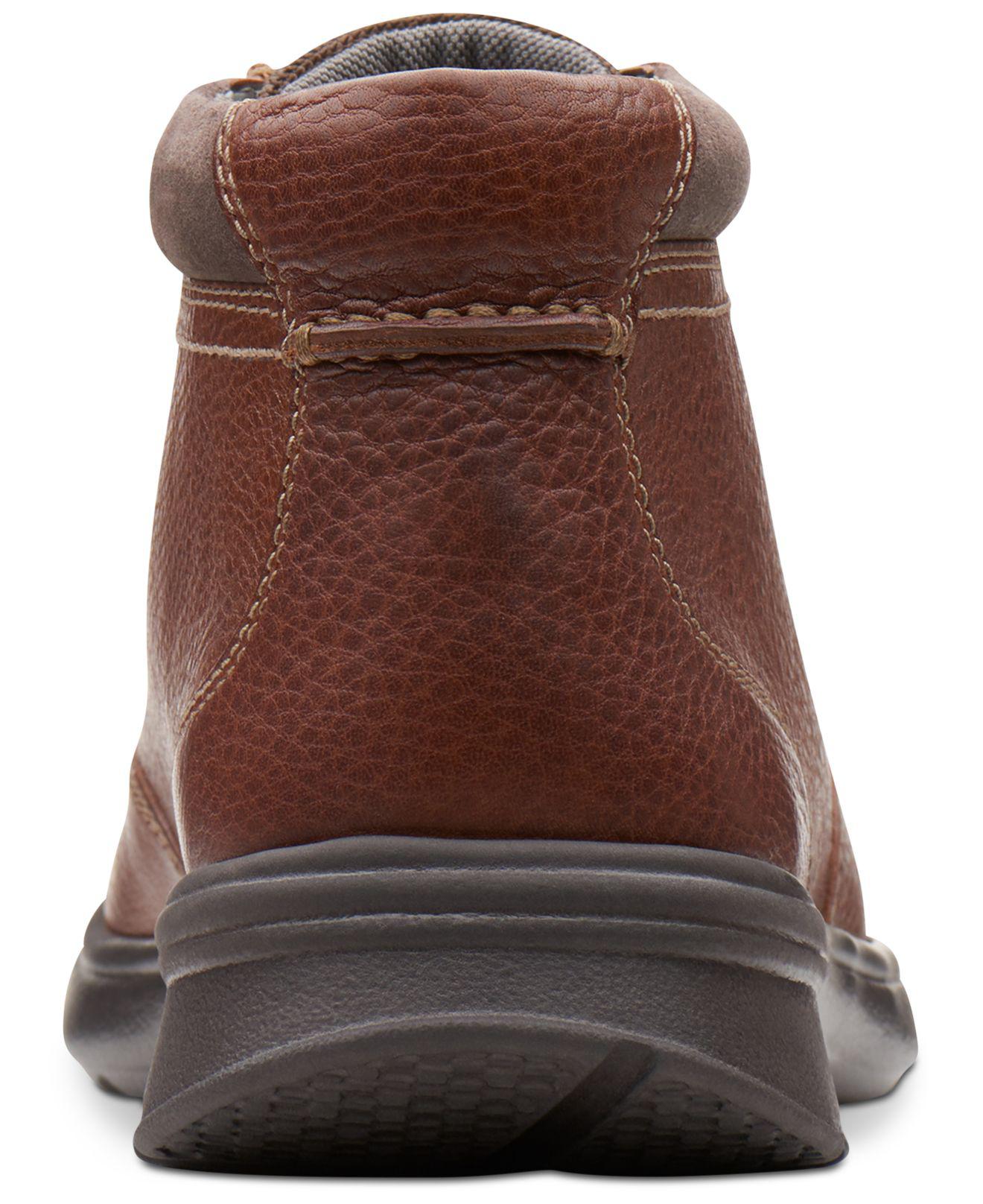 clarks men's cotrell top leather chukka boots