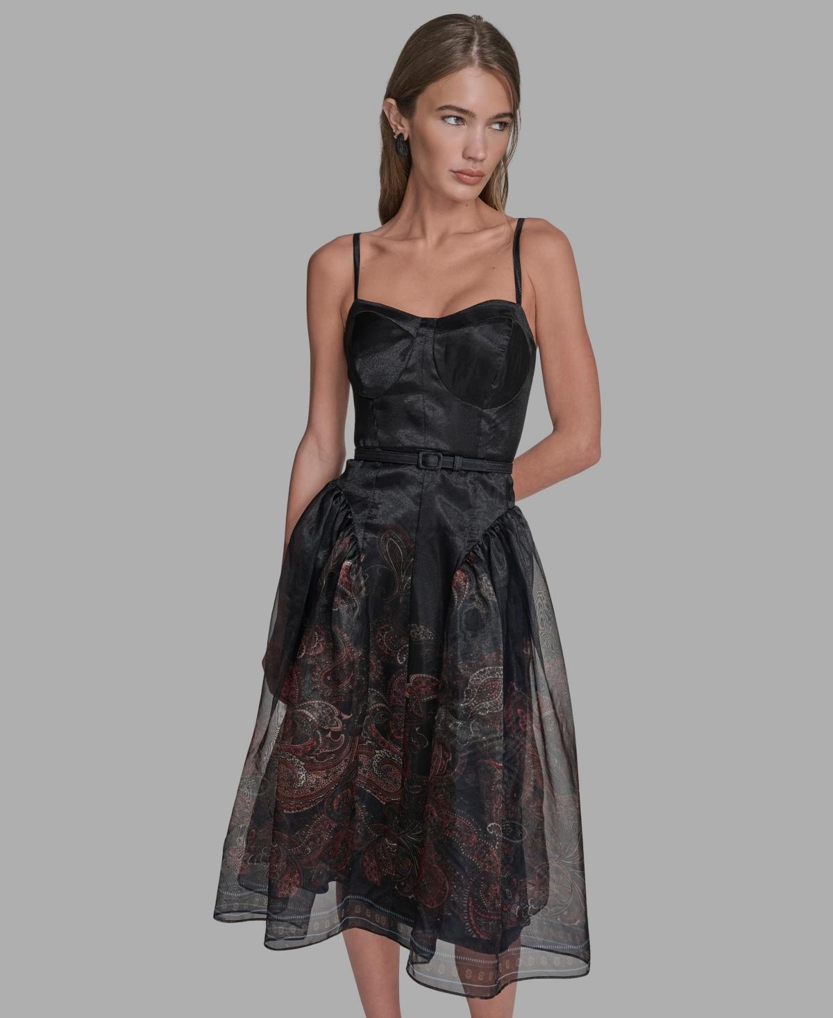 BCBGMAXAZRIA Sweetheart Neck Midi Dress in Black | Lyst BCBGMAXAZRIA Sweetheart Neck Midi Dress in Black | Lyst