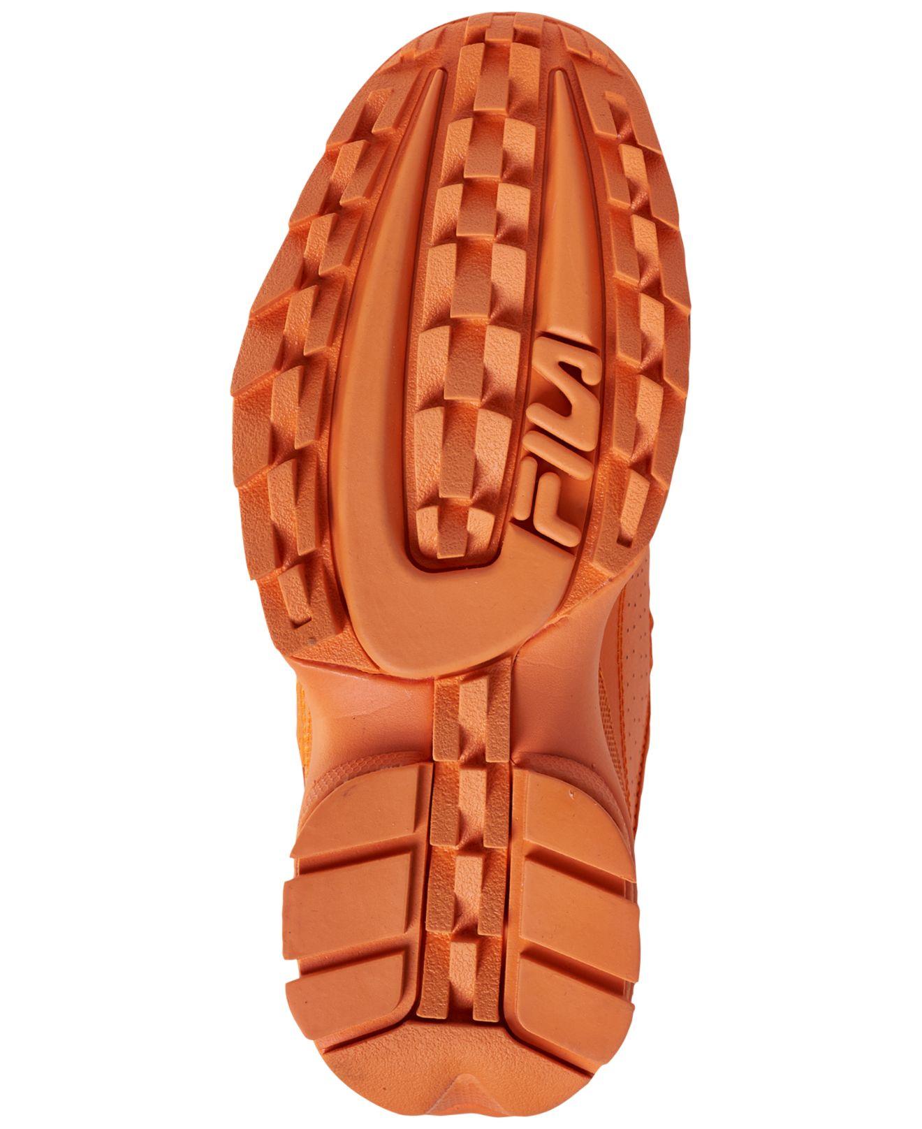 Fila Leather Disruptor Ii Premium Casual Athletic Sneakers From Finish Line in Orange - Lyst