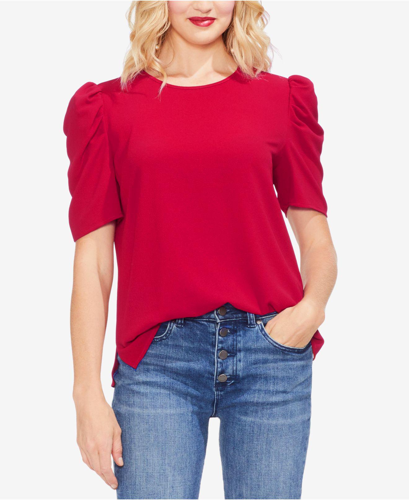vince camuto puff sleeve top
