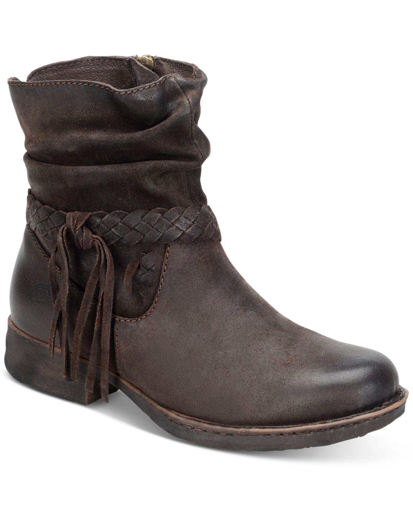 Born Abernath Tasseled Booties in Brown Lyst