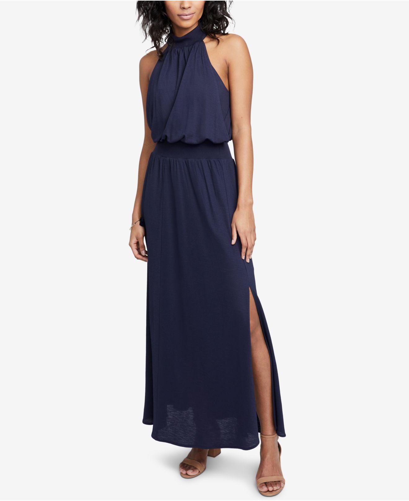 macys navy formal dress