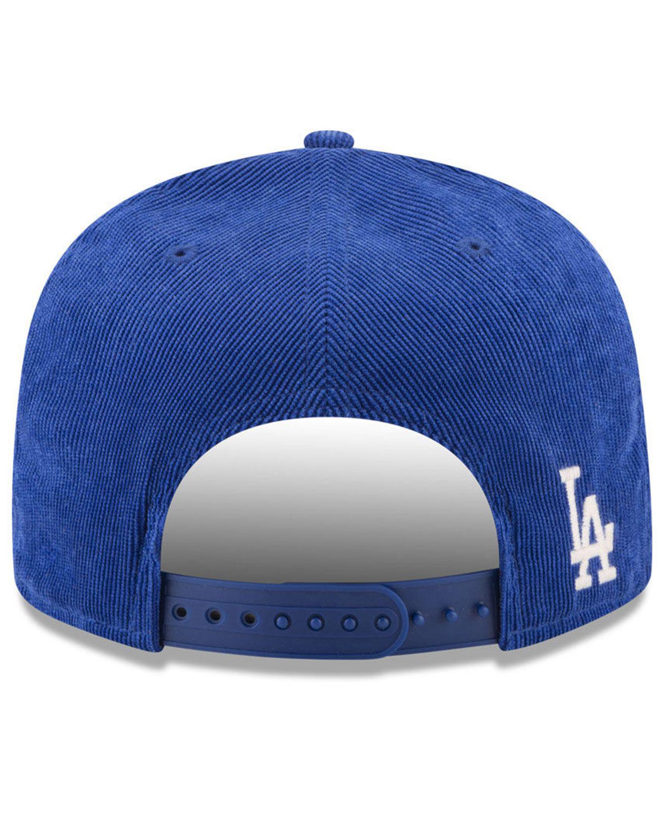 KTZ Los Angeles Dodgers All Cooperstown Corduroy 9fifty Snapback Cap in Blue  for Men | Lyst