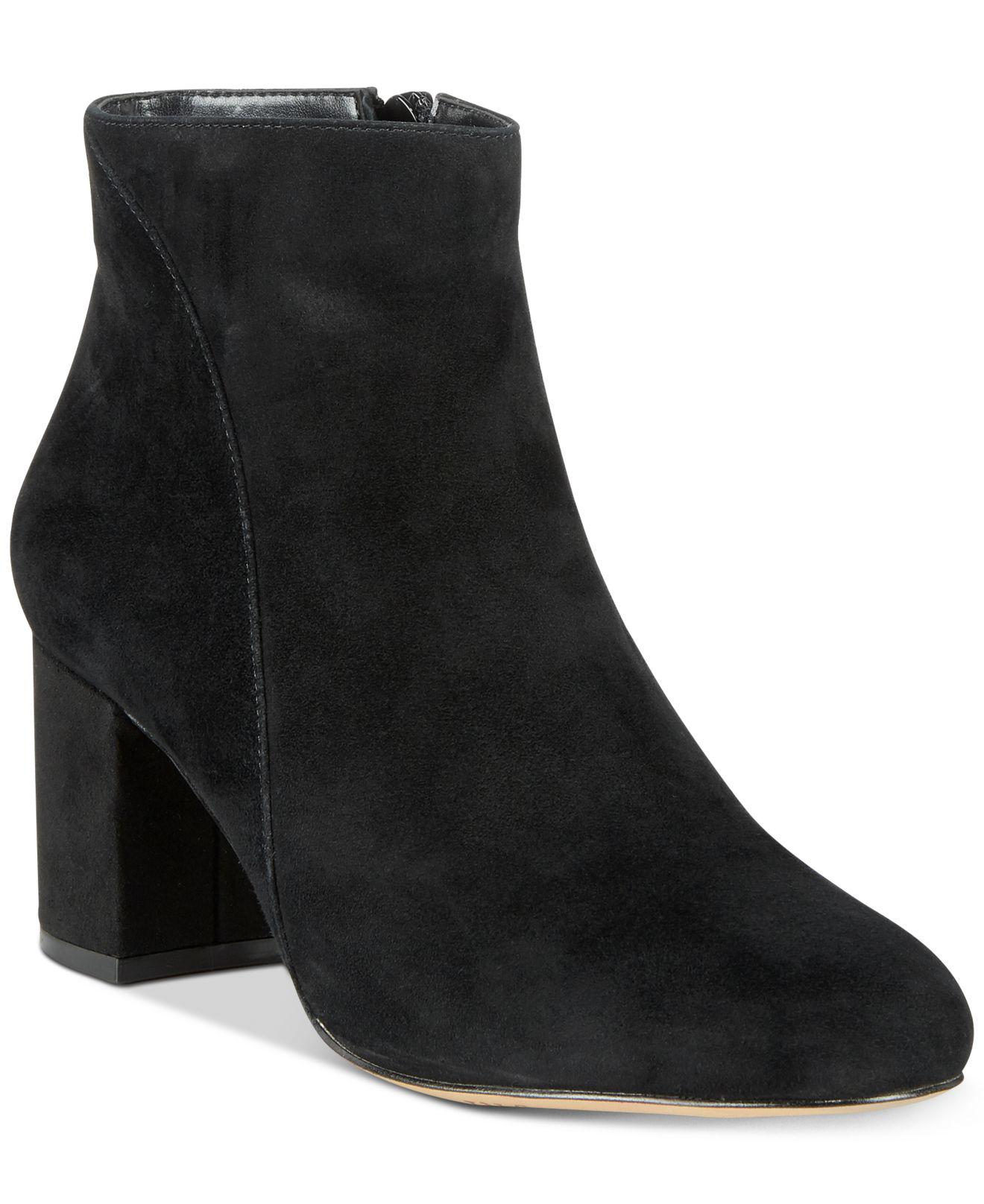 block heel ankle booties