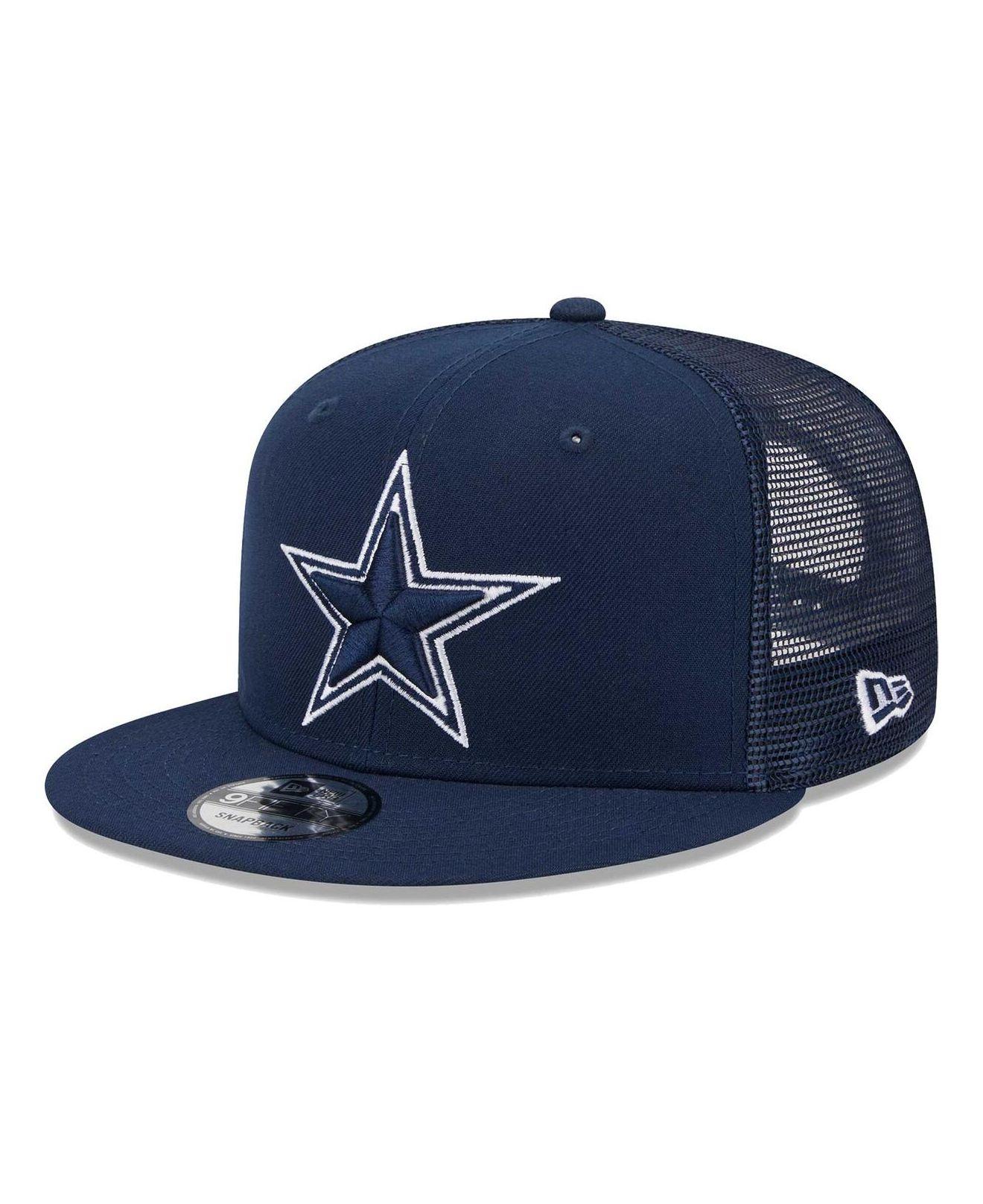 Dallas Cowboys New Era Team Script 9FIFTY Snapback Hat - Navy/Gray