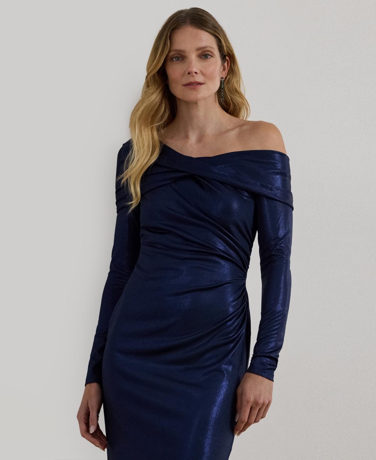 ralph lauren off the shoulder velvet dress Dali Off Shoulder Velvet Mini Dress - Ruby