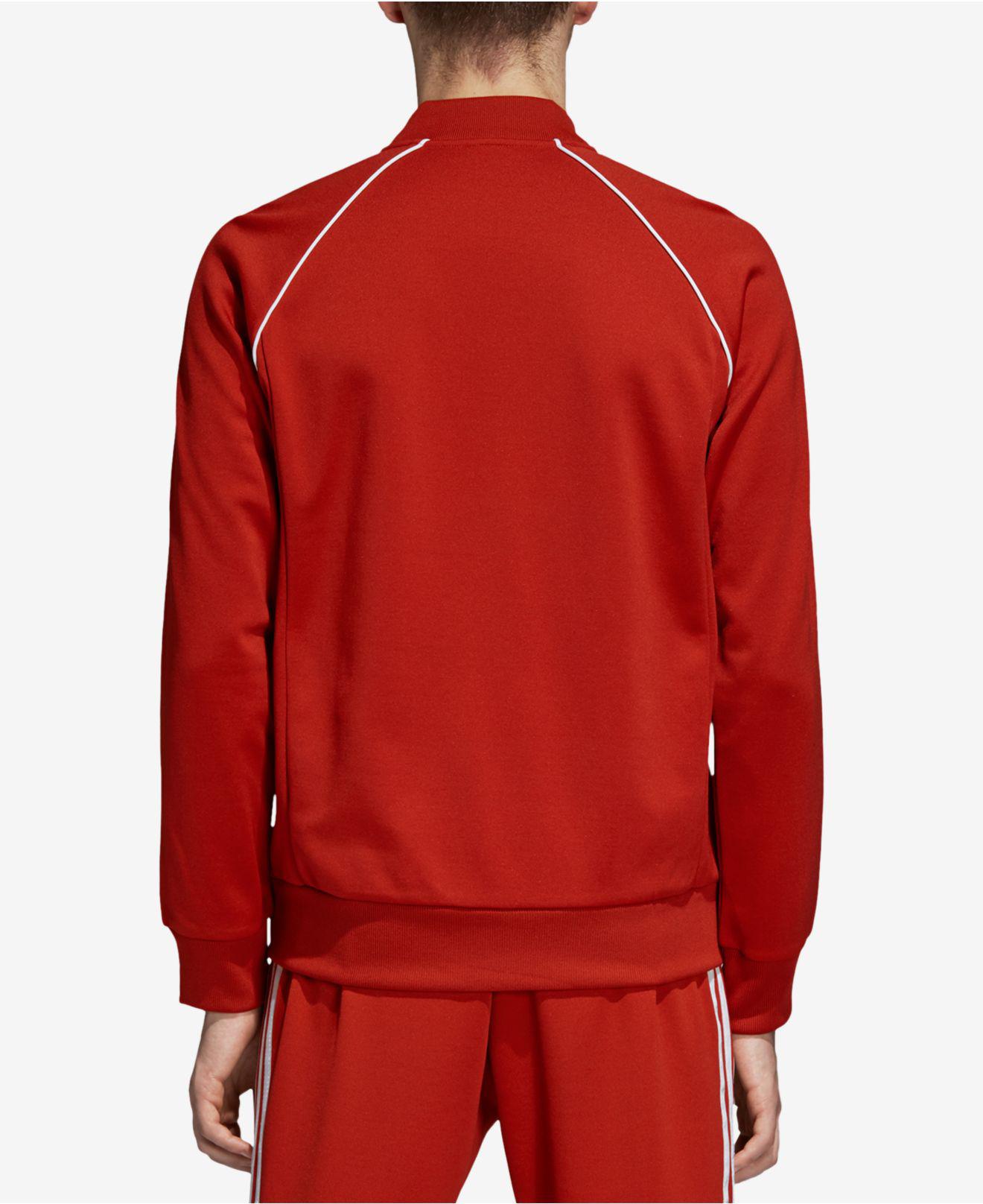 Lyst - Adidas Originals Adicolor Superstar Track Jacket in Red for Men