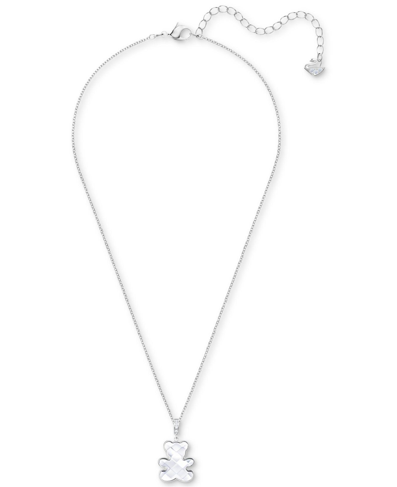 swarovski teddy bear pendant