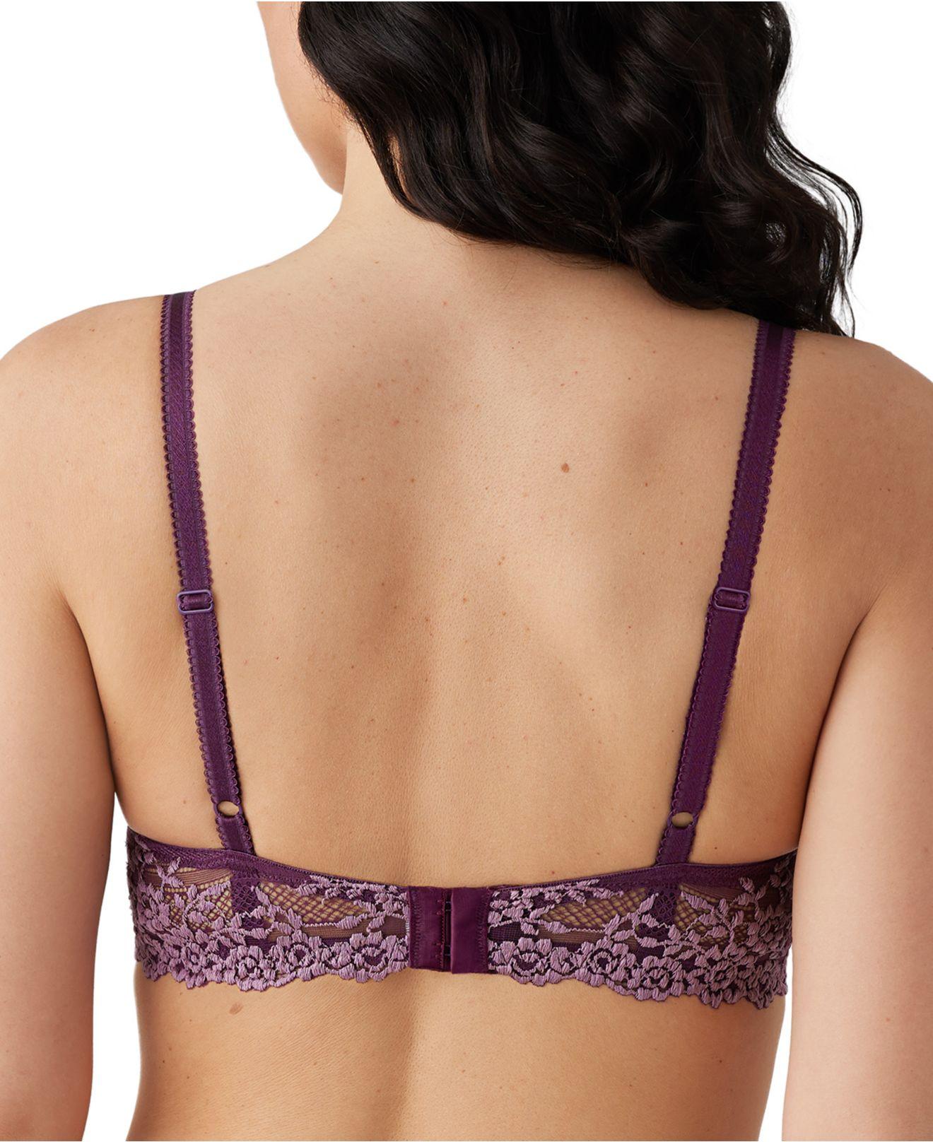Wacoal ® Embrace Lace Underwire Bra 65191, Up To Ddd Cup in Purple