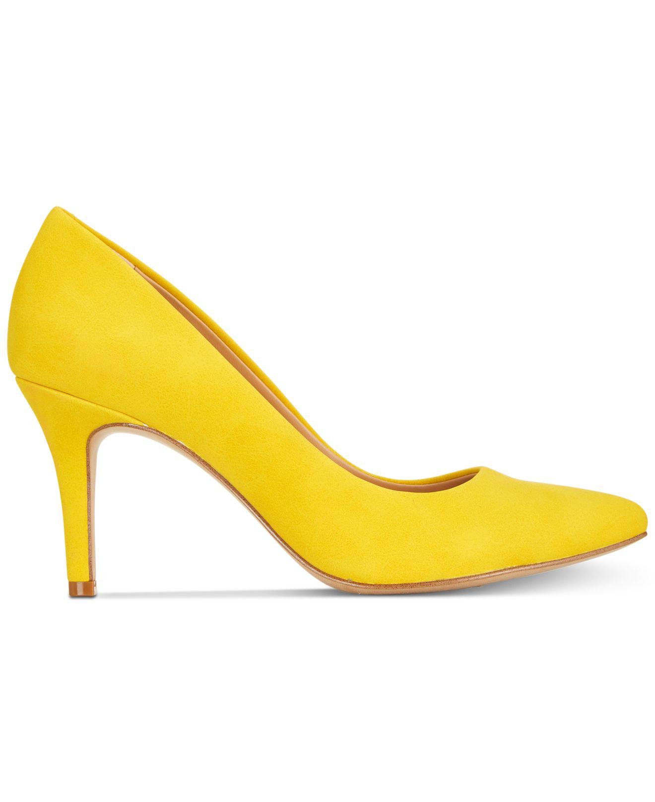 macys yellow shoes