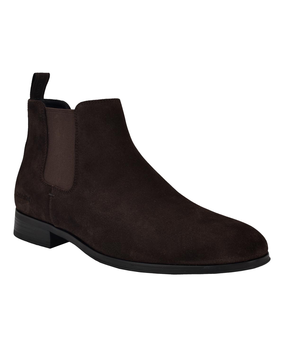 Calvin klein men's ultra suede chukka boots deals