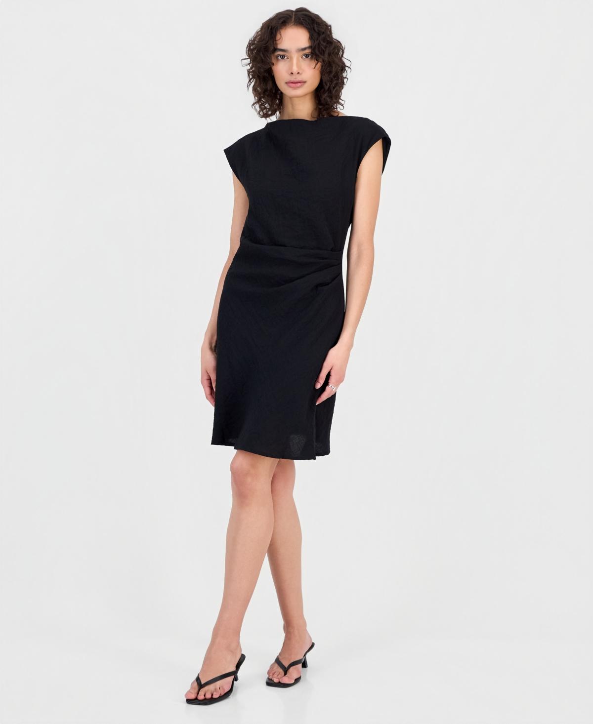 lace up hem dress Lace Hem Dress in Chocolate main image 0