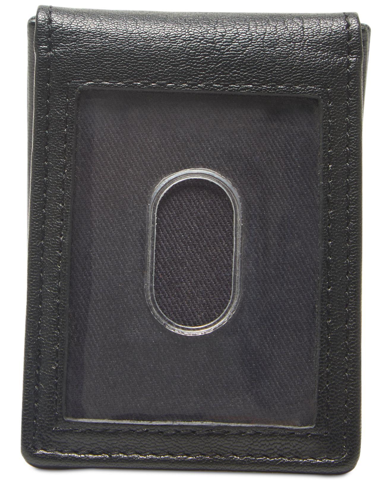 Hilfiger Lloyd Money Clip Leather Wallet in Black for Men |
