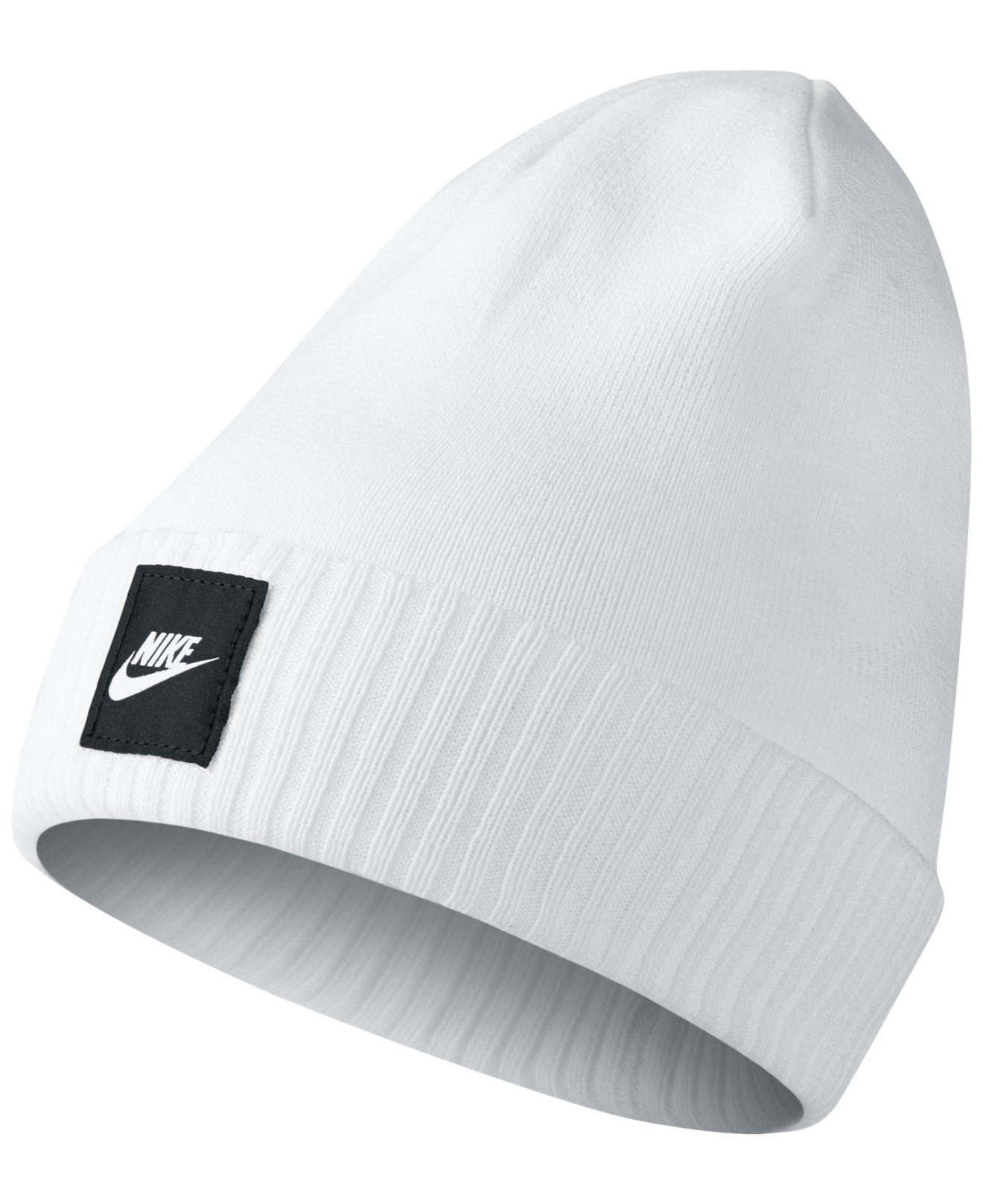 Nike Synthetic Futura Cuff Beanie in White for Men | Lyst
