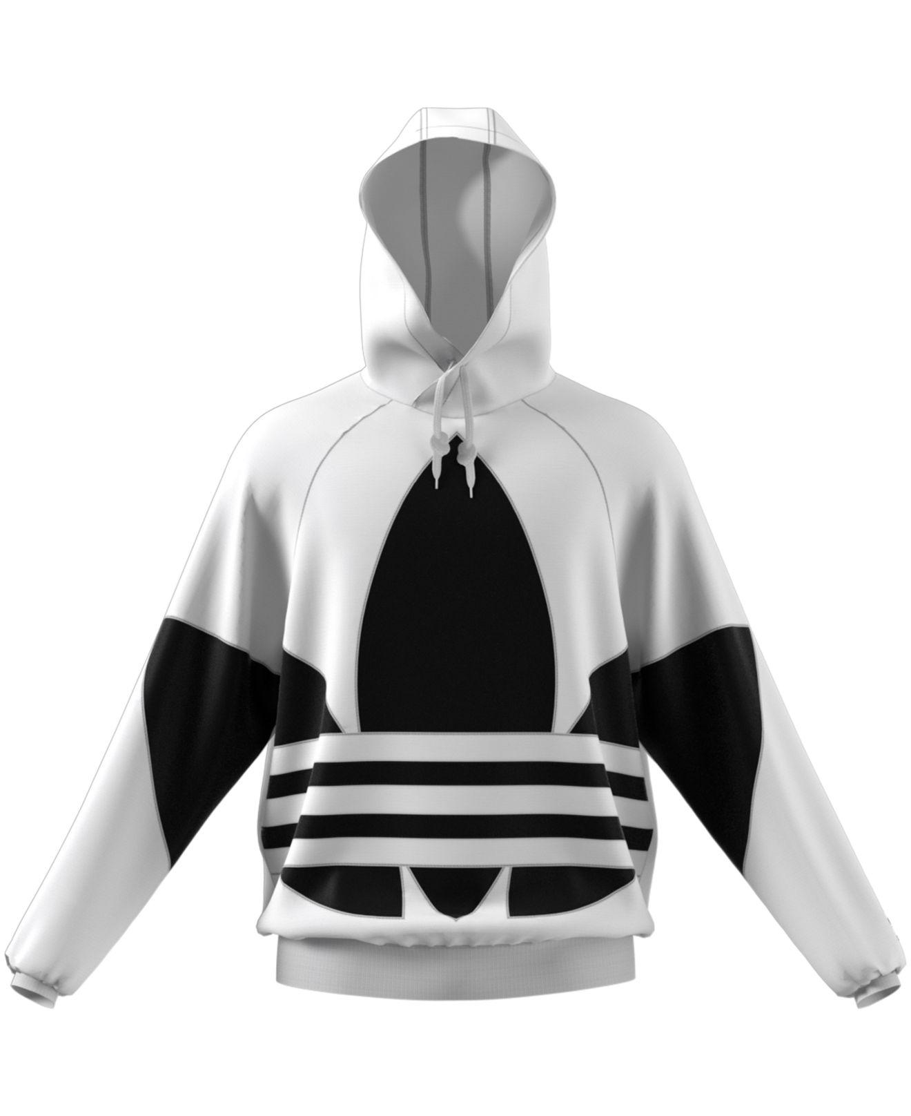 adidas big trefoil hoodie