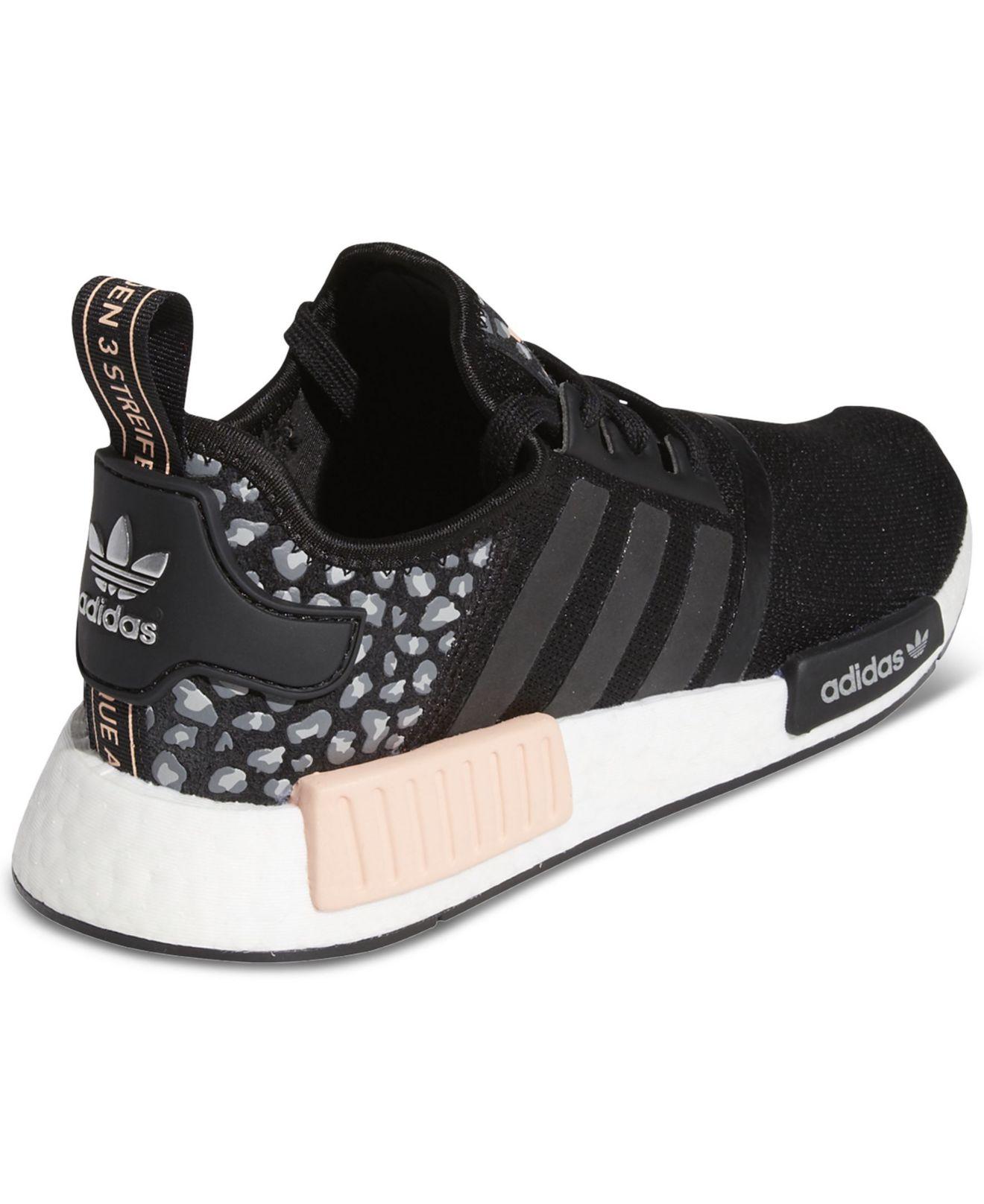udredning Orkan Reproducere adidas Nmd R1 Animal Print Casual Sneakers From Finish Line in Black | Lyst