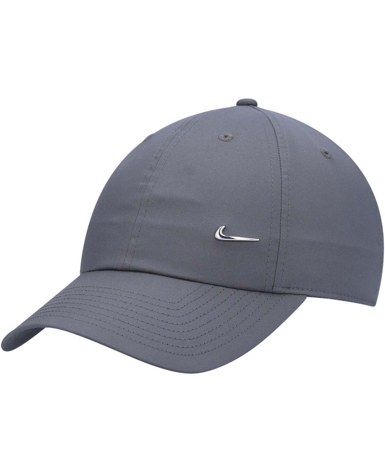 Nike Synthetic Metal Swoosh Cap in Grey (Gray) for Men | Lyst