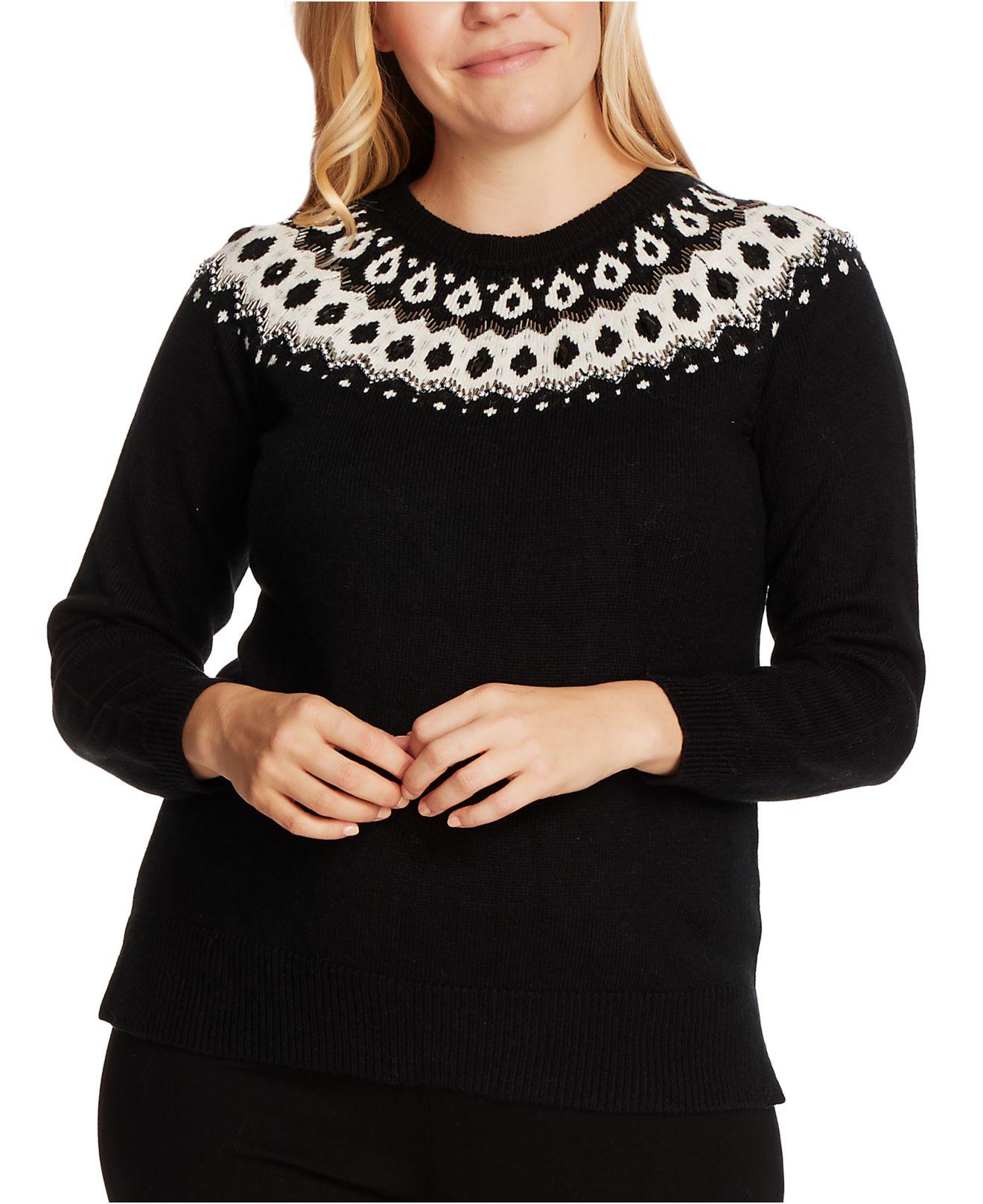 vince camuto fair isle sweater